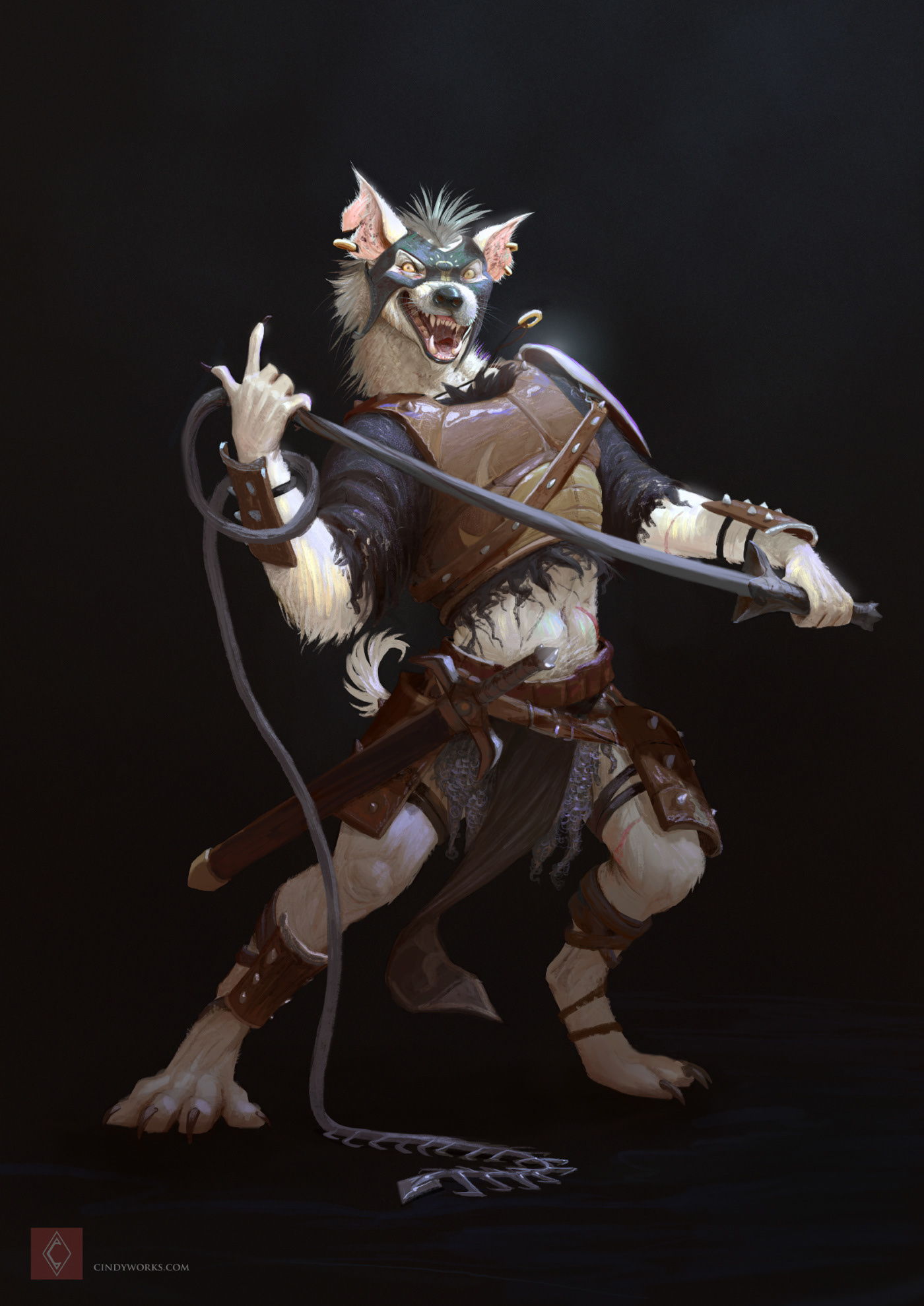 gnoll anthro D&D Dungeons and Dragons