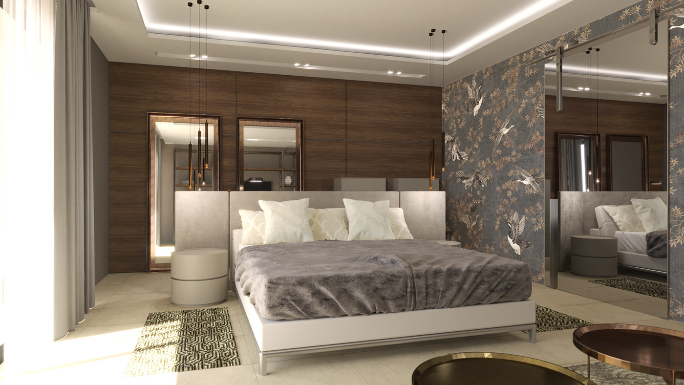 Roberto cigala Interior design KK3Design Lorenzo Giacomini bedroom Tropical cozy king