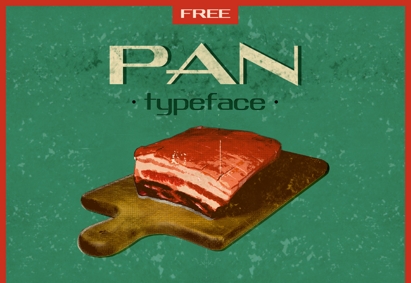 font free Typeface type font family download Pan