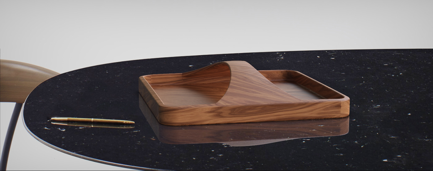 Wooden tray #industrialdesign #woodentray