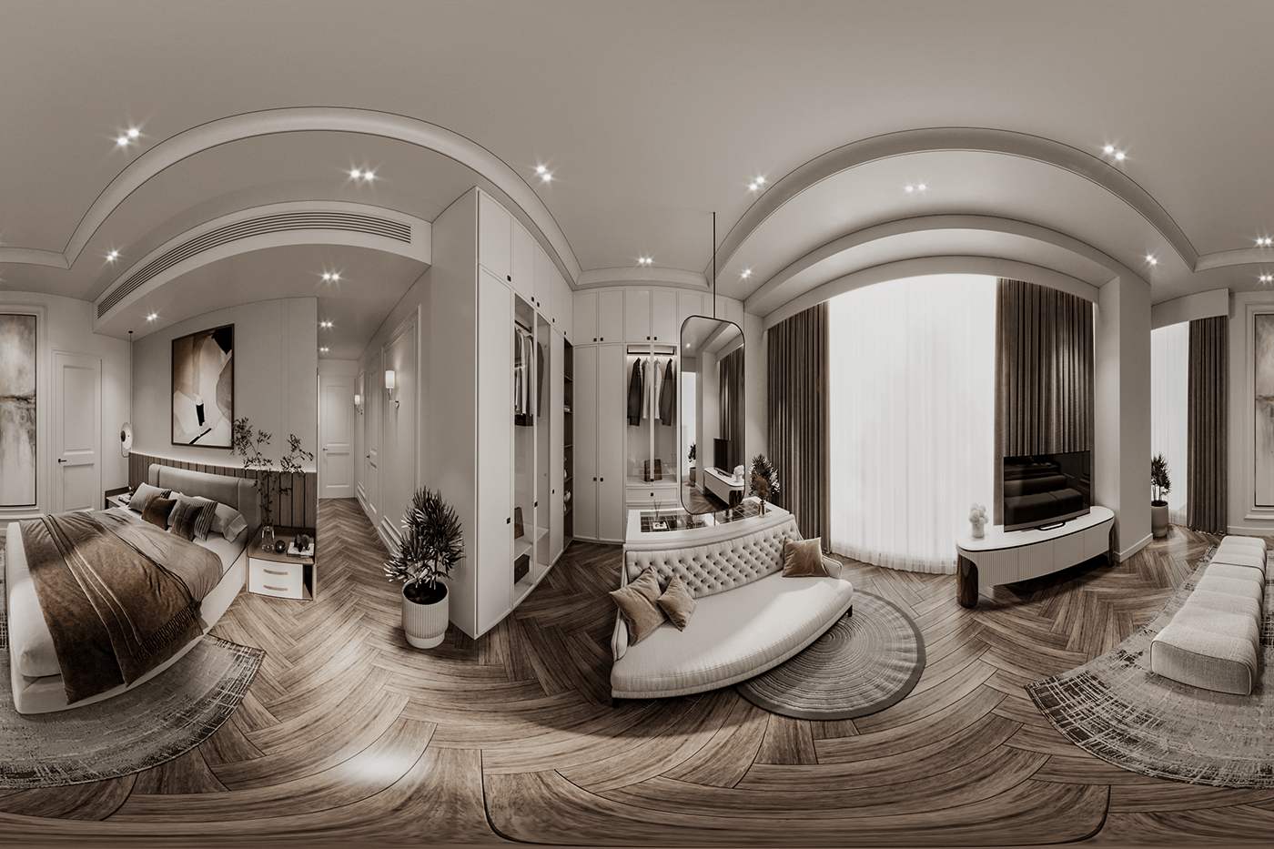 master bedroom Bedroom interior design Interior interiors Render corona render  ArcViz tanvir ahmmed tanvirahmmed007