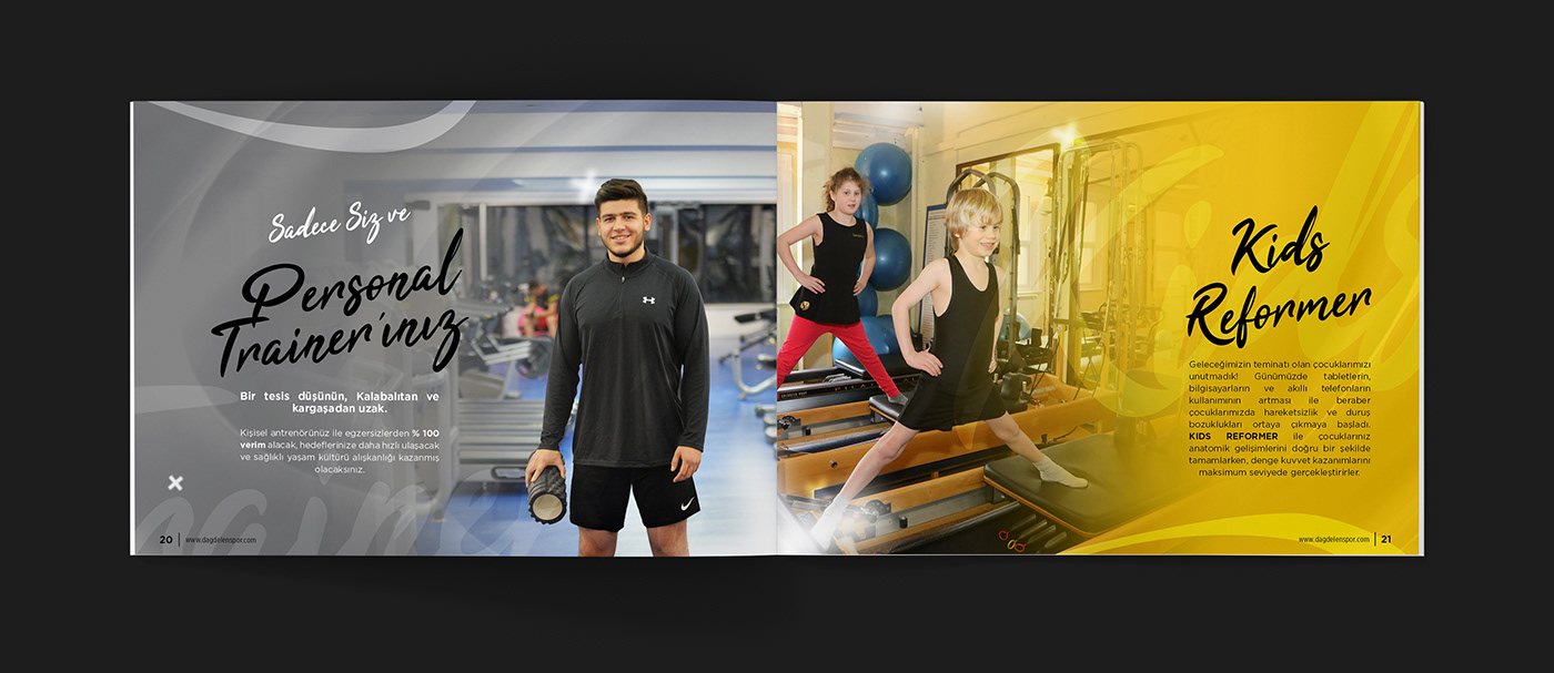 gym fitness sport catalog print