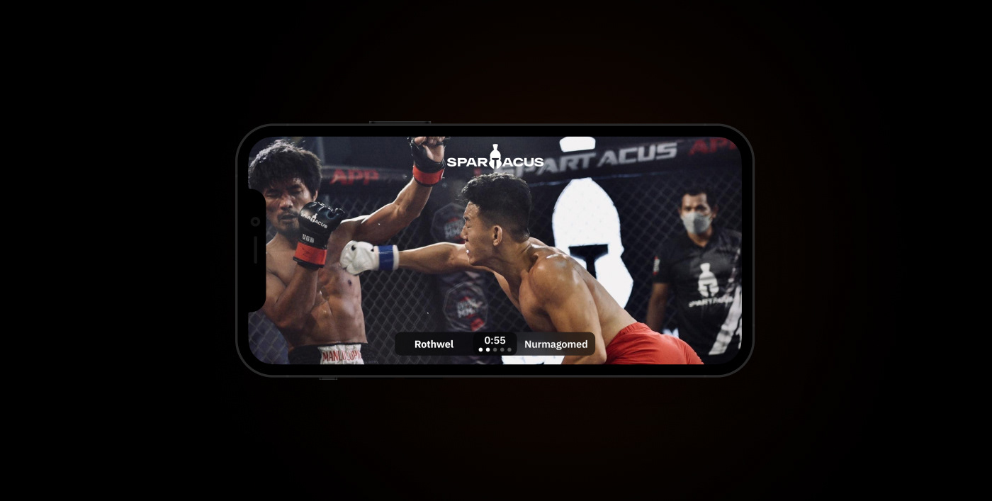 app fight ios MMA modern trend UFC UI/UX