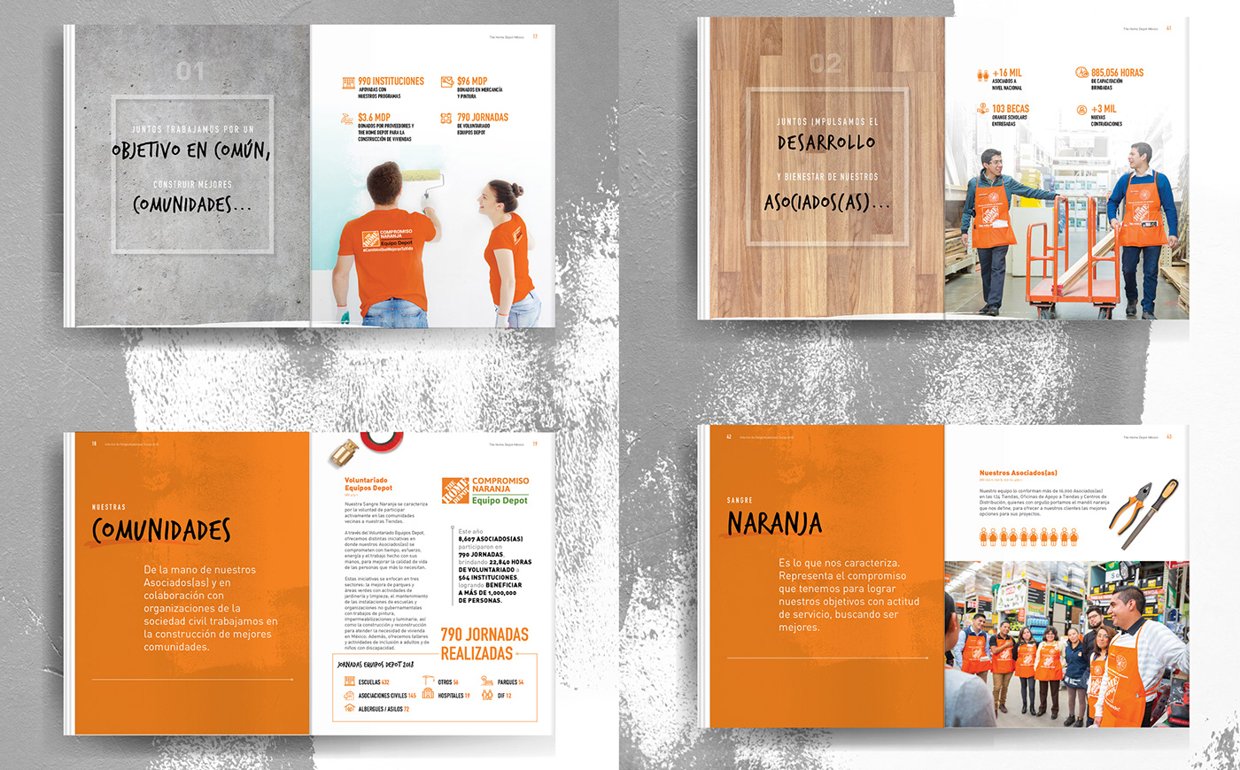 annual report The Home Depot Sustainability Annual Report Sustainability mexico Corporate Communication editorial design 
