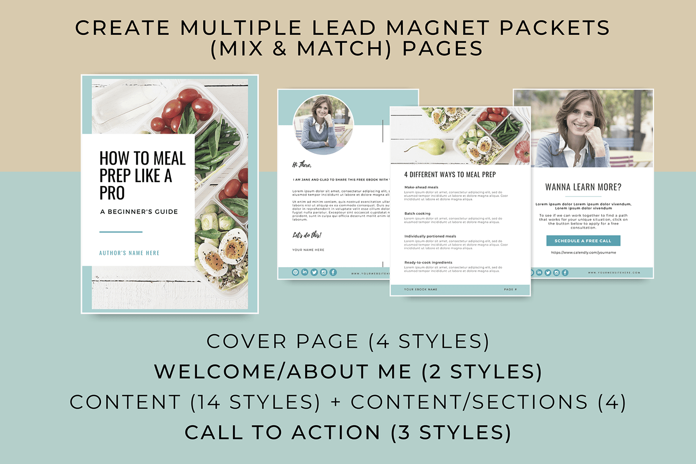 blogger lead magnet call to action coach lead magnet ebook template freebie template how to guide Lead Magnet Canva lead magnet wellness leadmagnet ebook opt-in template