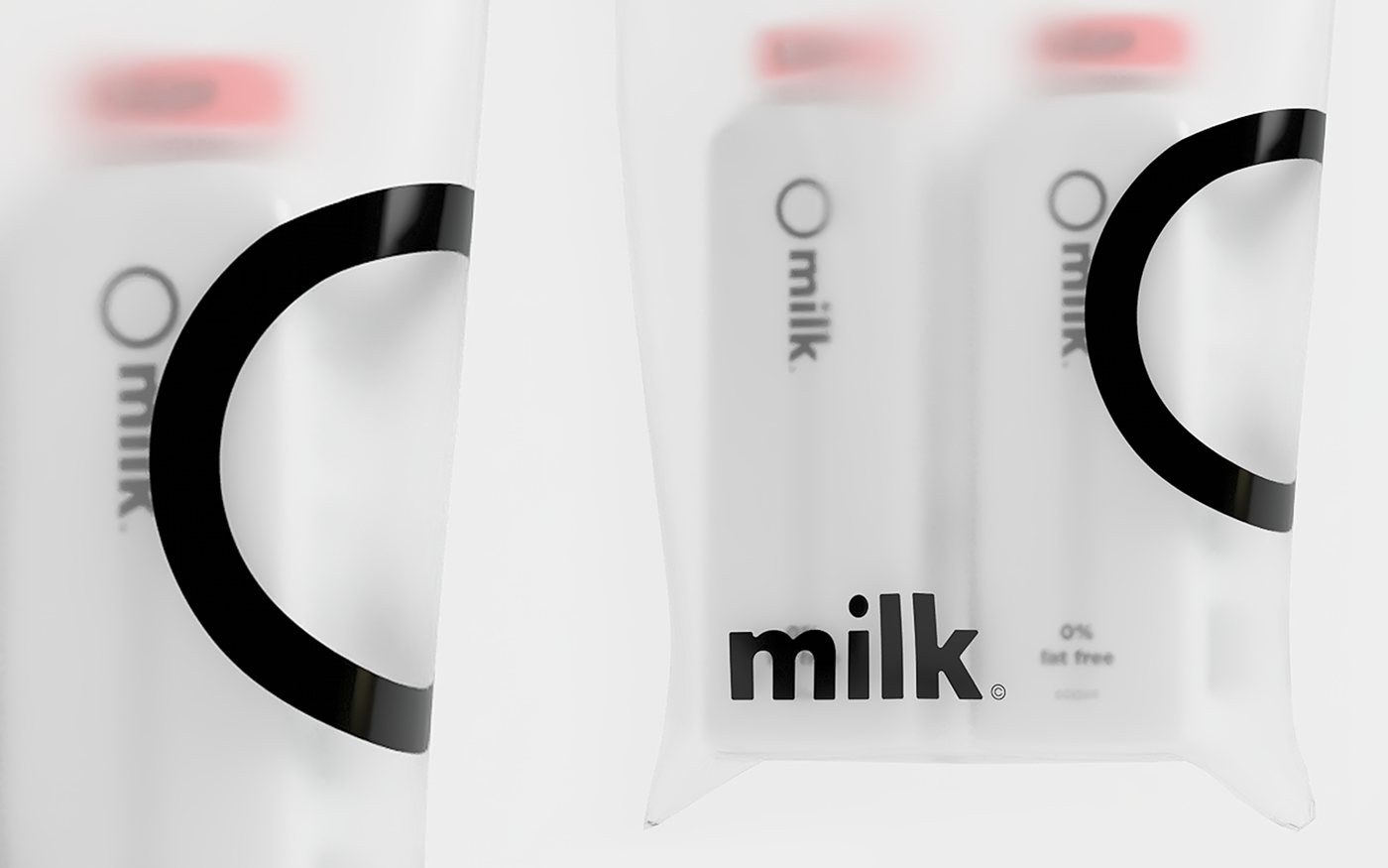 Packaging branding  logo milk packing