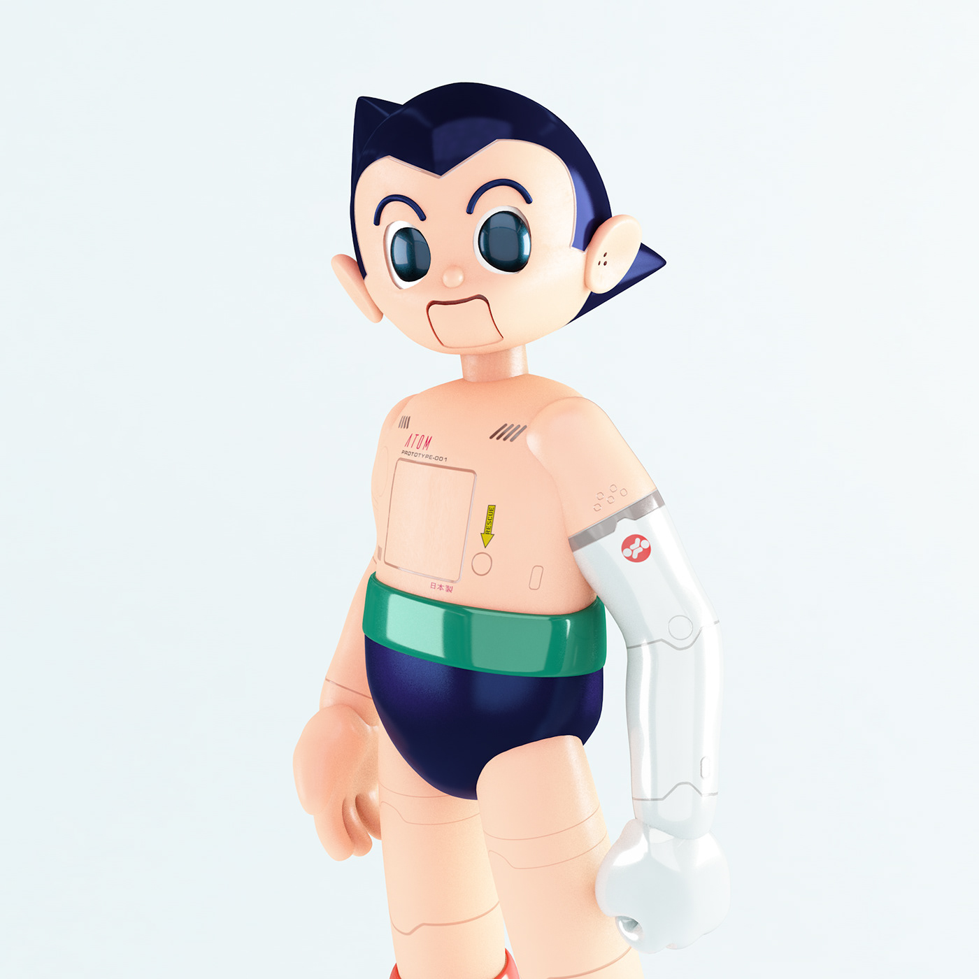 astro boy Astroboy atom c4d Character design  ILLUSTRATION  robot 鉄腕アトム bjork motion