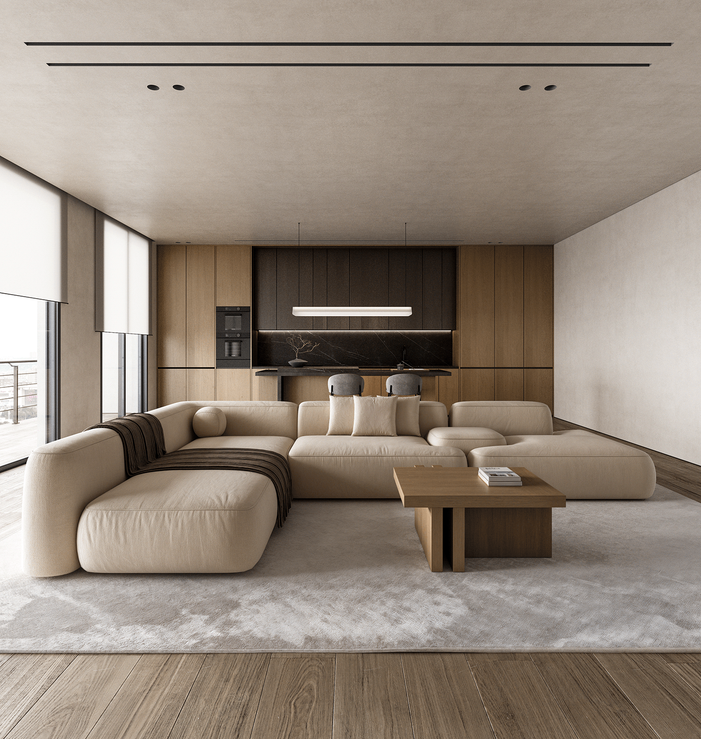 architecture modern interior design  corona design archviz visualization Render LOFT Interior