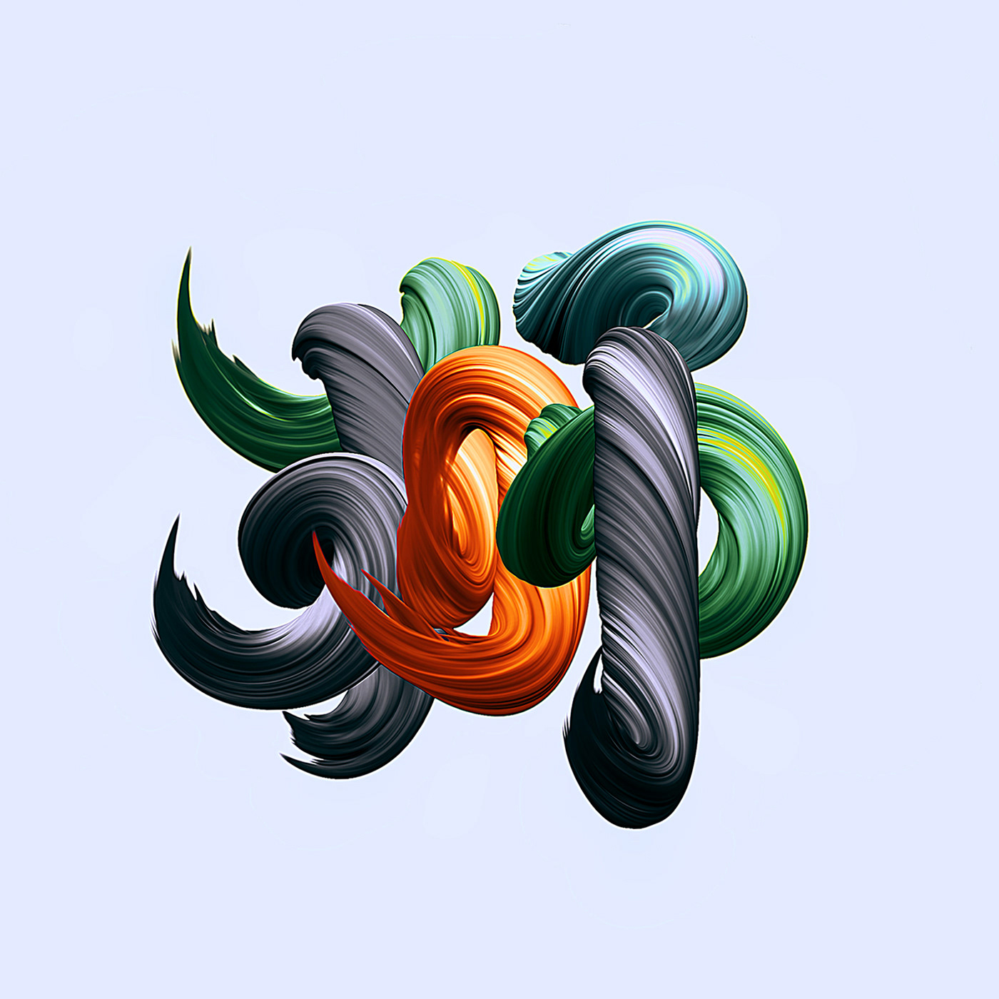 3D artwork color lettering Logo Design painting   typography  