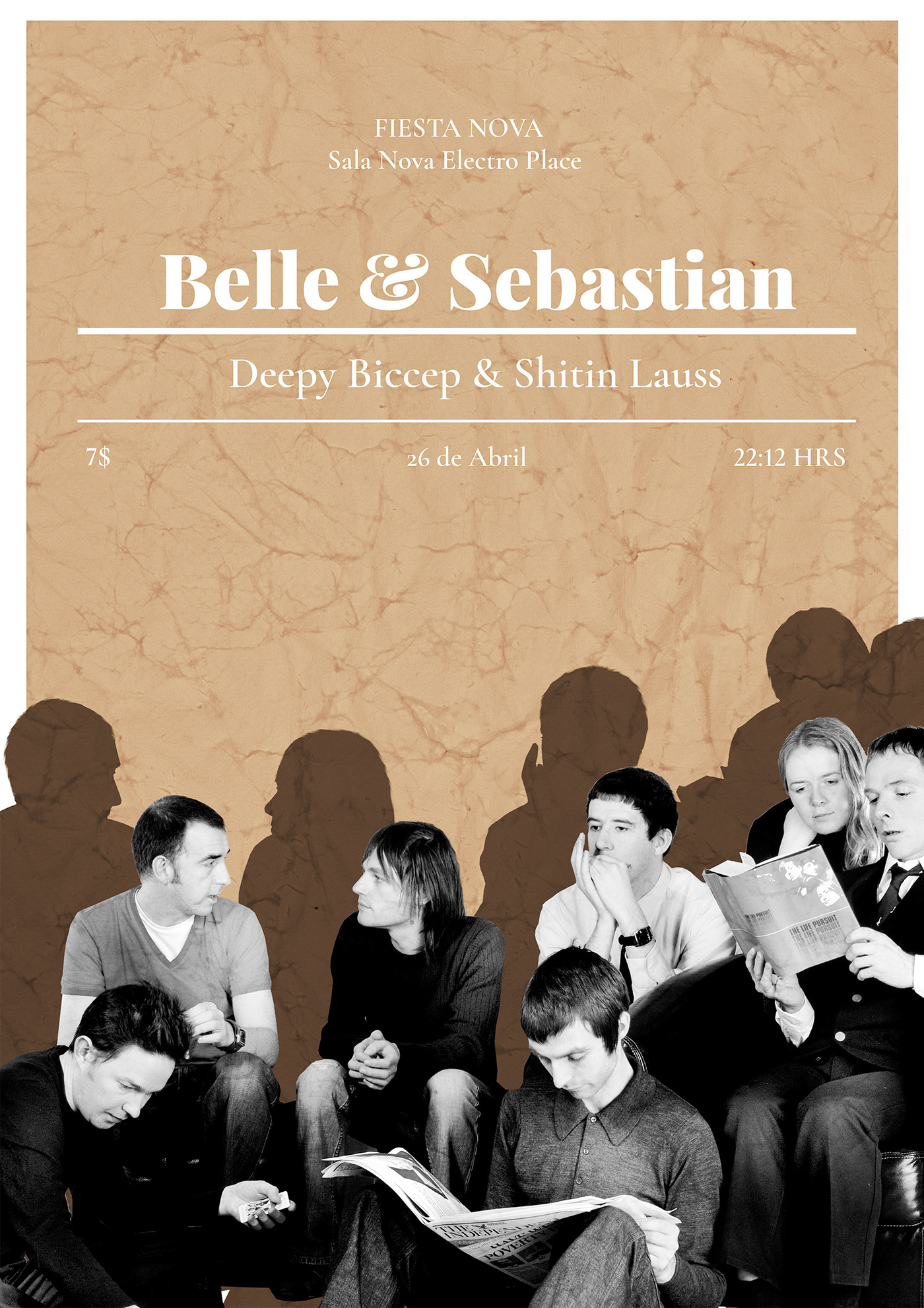 folk poster belle & sebastian BELLE AND SEBASTIAN