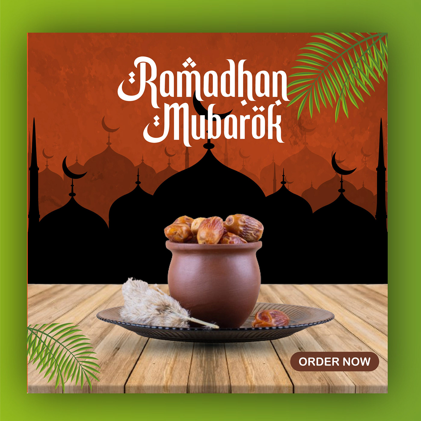 Social media post, Social media, Ramadan, Ramadan Mubarak, Food, Advertising