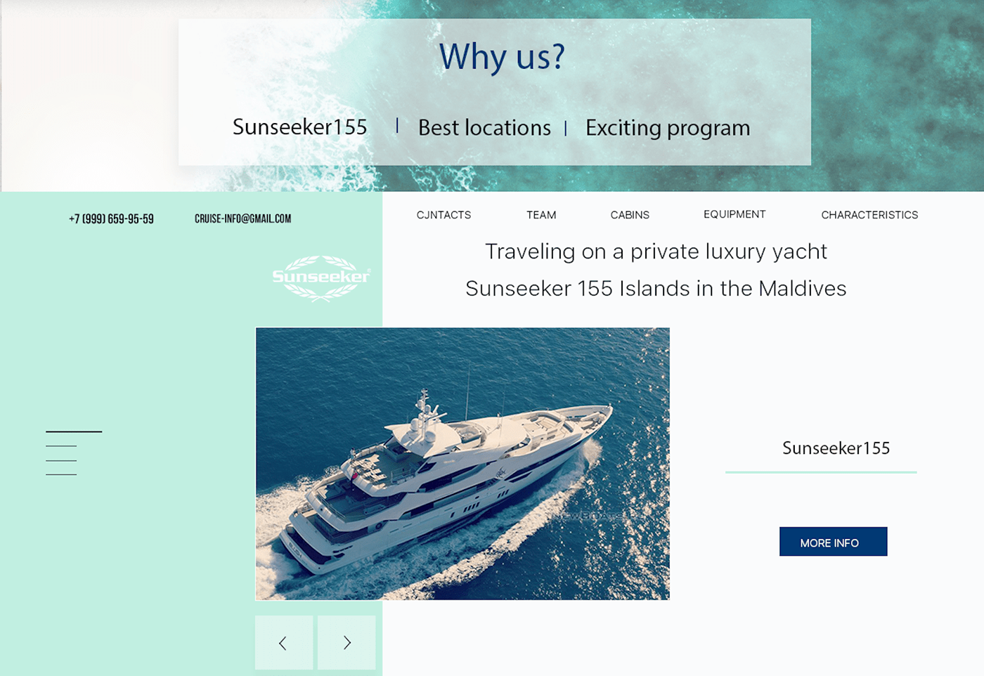 cruise First Cruise Tours journey landing Maldives Web Web Design  web site