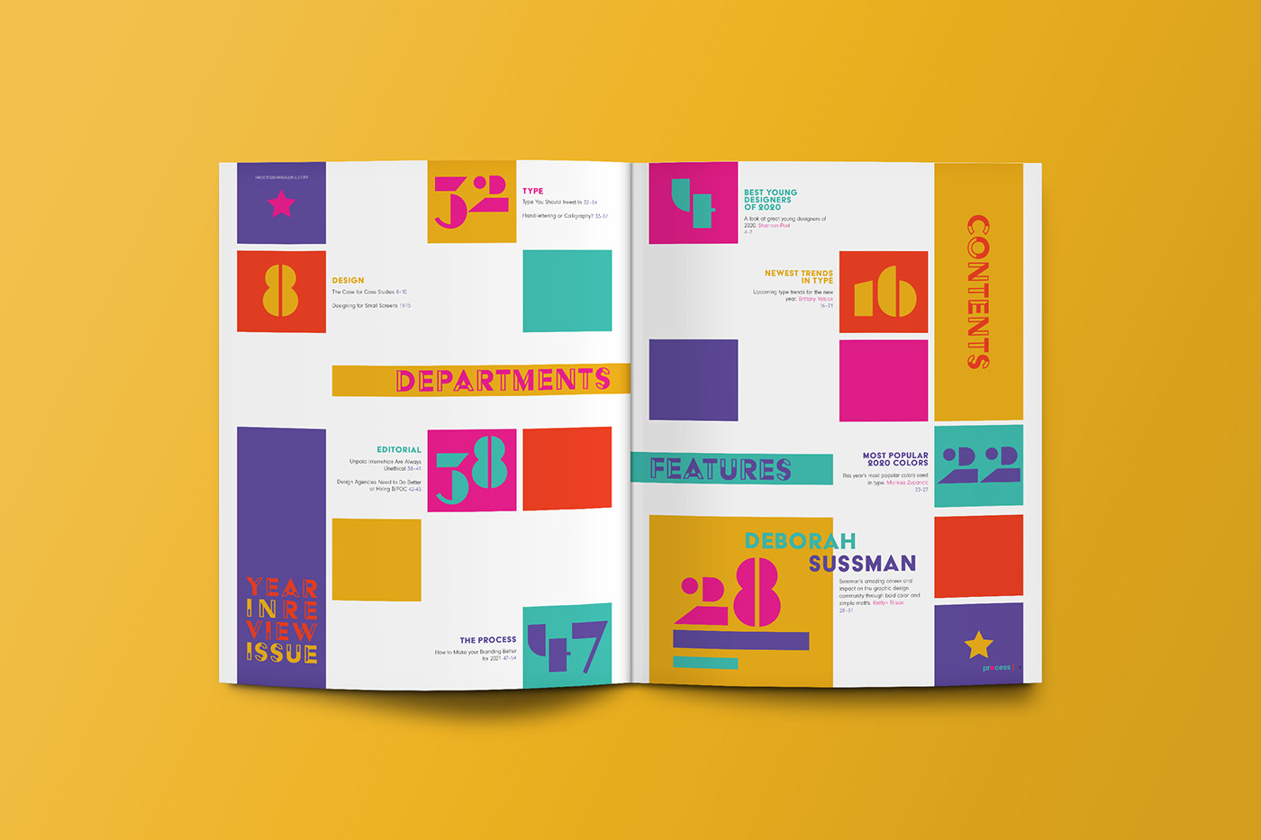 editorial magazine Mockup spreads Student work type typography   design graphic design  Layout