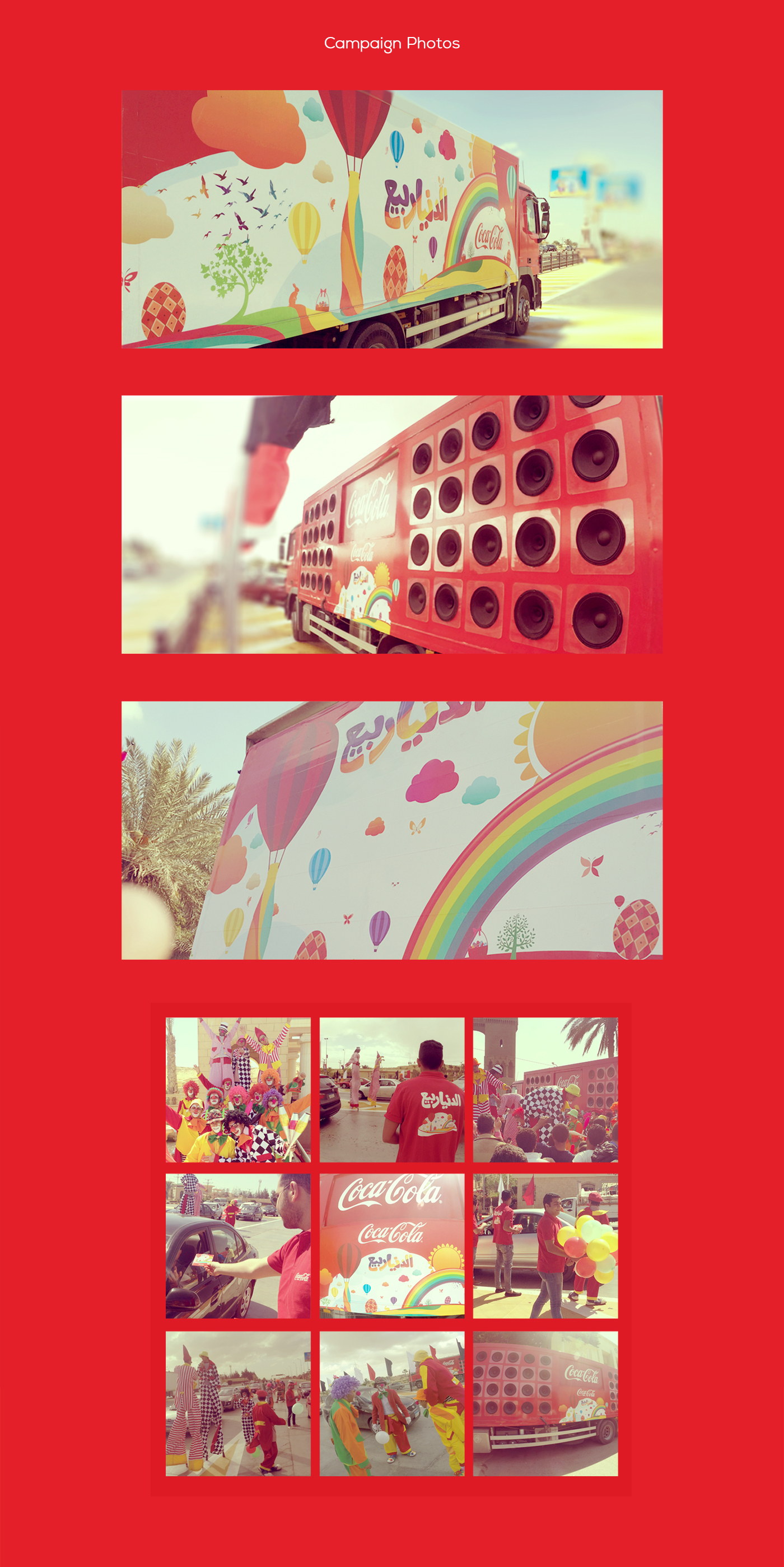 cocacola egypt Easter Truck colorful happy Show campaign happiness spring world arabic