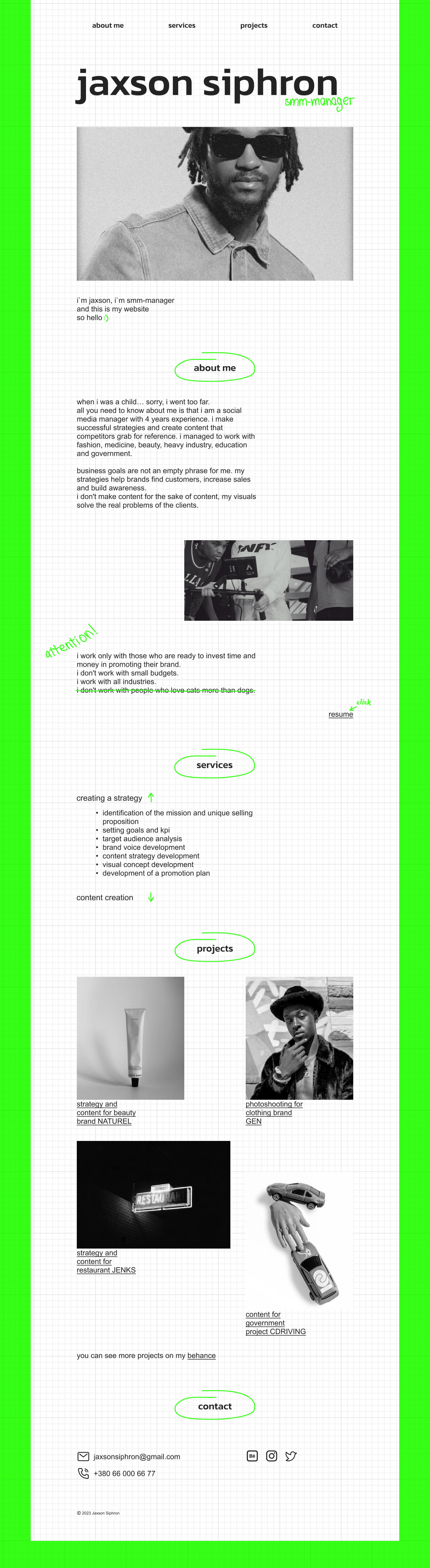 Brutalism Figma landing page minimaldesign Portfolio Design portfolio website ui design UI/UX Website