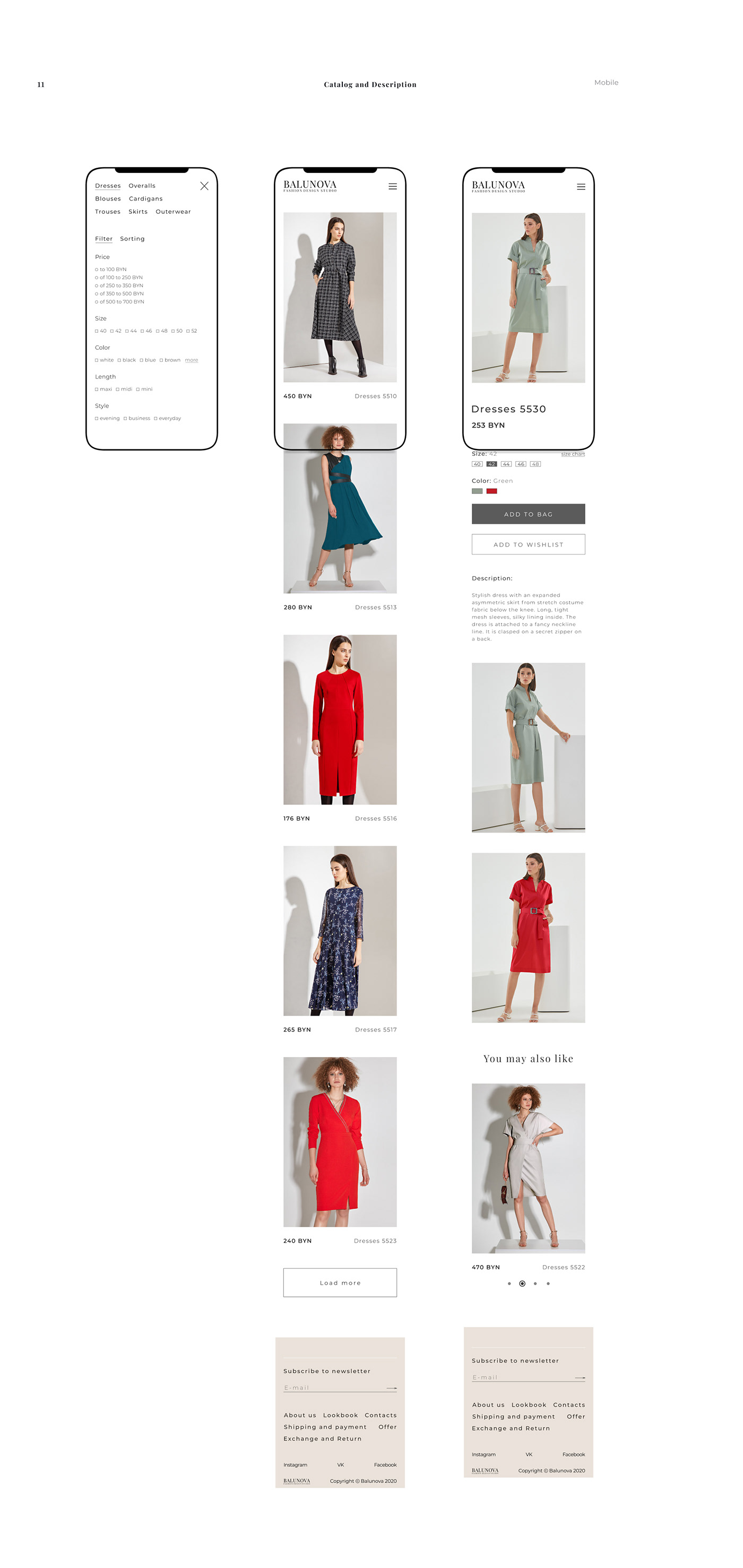 Clothing e-commerce Fashion  online store redesign shop store UI ux Web-site