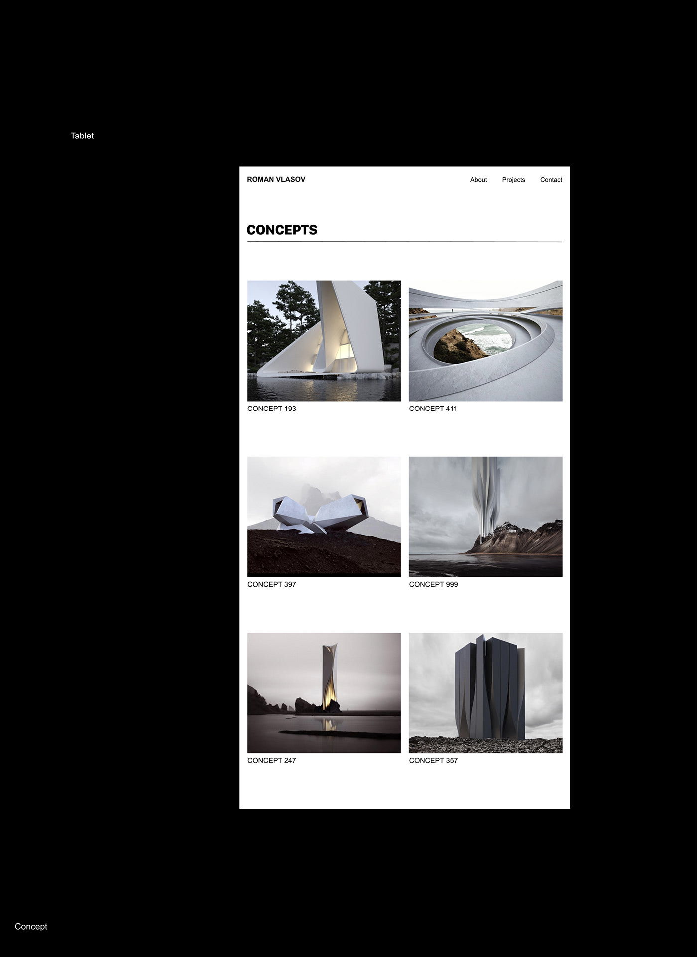 architect clean FUTURISM minimal Minimalism romanvlasov user experience user interface Website websitedesign