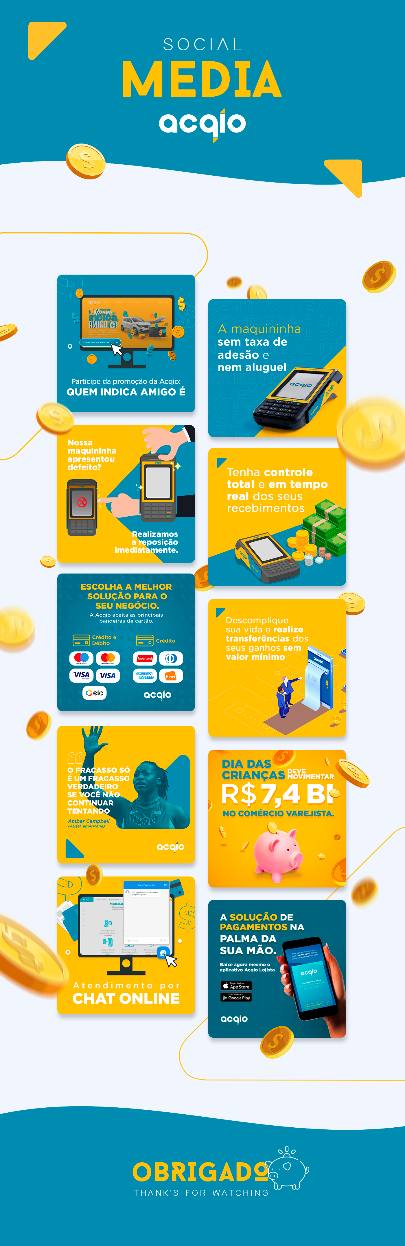 social media maquininha economia instagram acqio cartão financeiro money