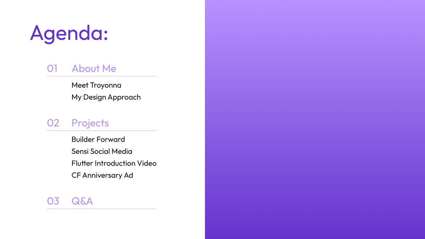Portfolio presentation Figma slide deck figma presentation design