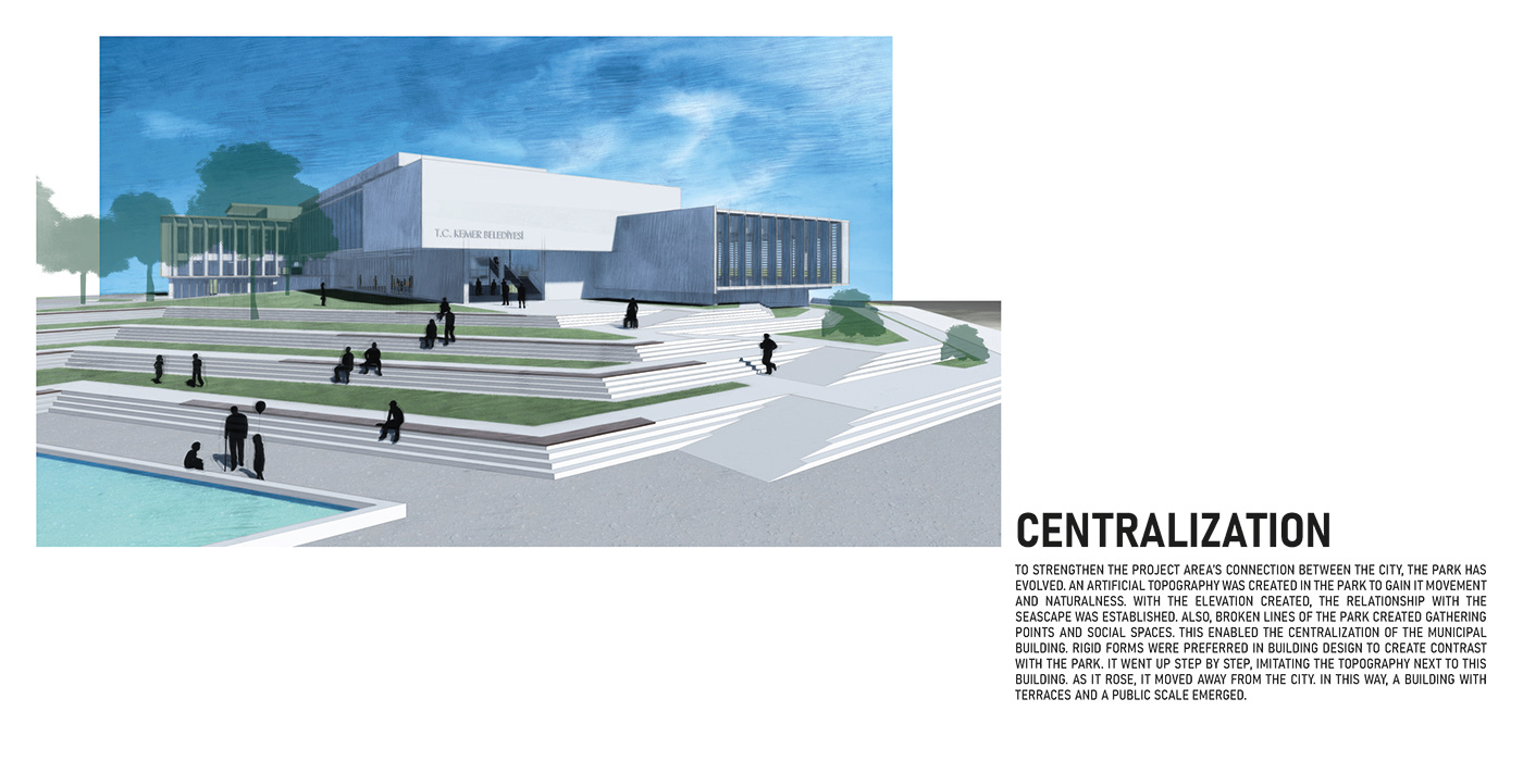 antalya architectural design architecture conceptual design diagram municipal portfolio public building student project