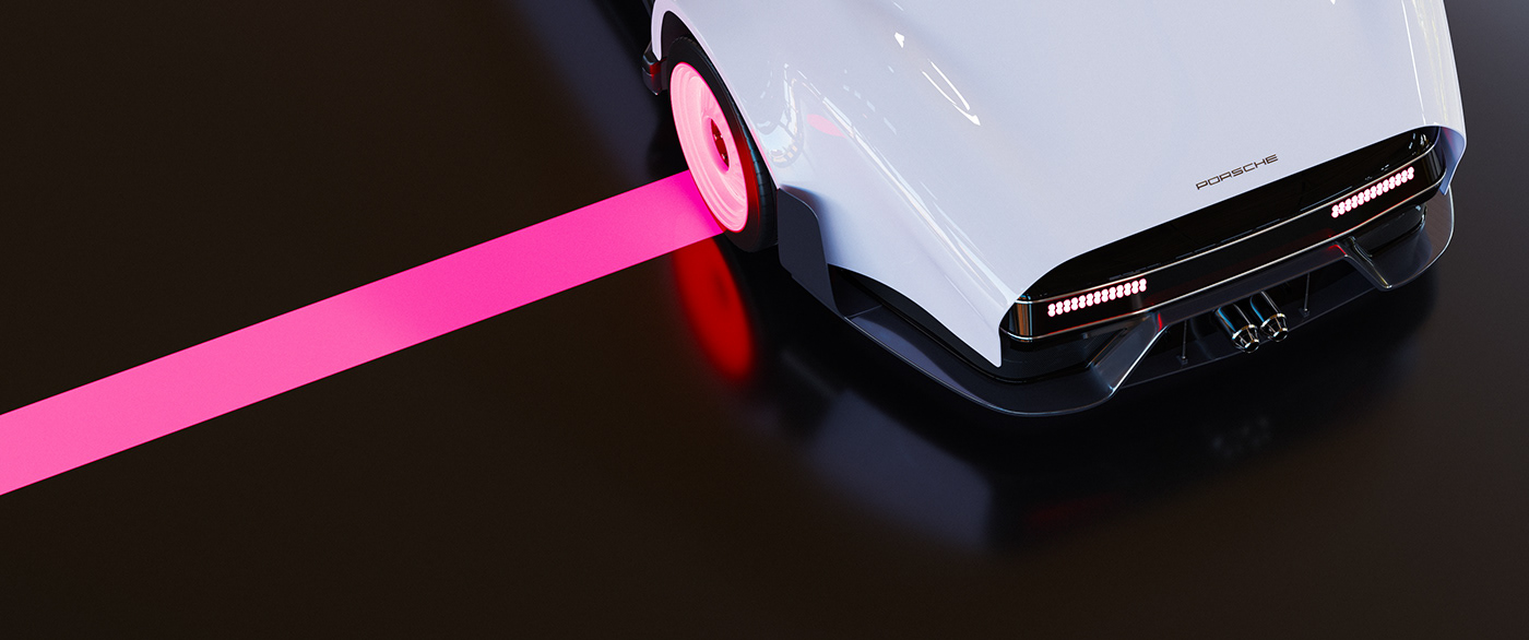 Porsche slantnose c4d octane cinema 4d 3D automotive   concept car design