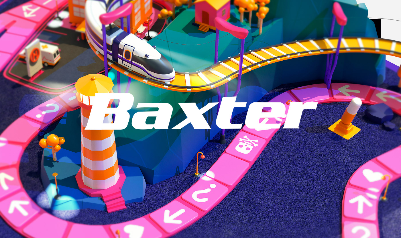 3D baxter diseño meidcina play poligonos riñon salud