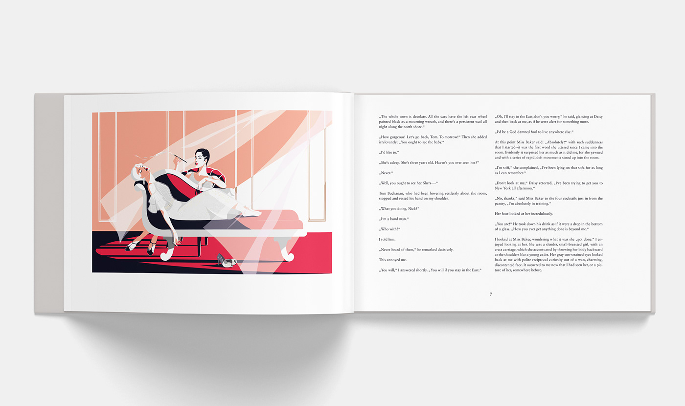 book book cover book design cover design gatsby ILLUSTRATION  Layout Layout Design vector Vector Illustration
