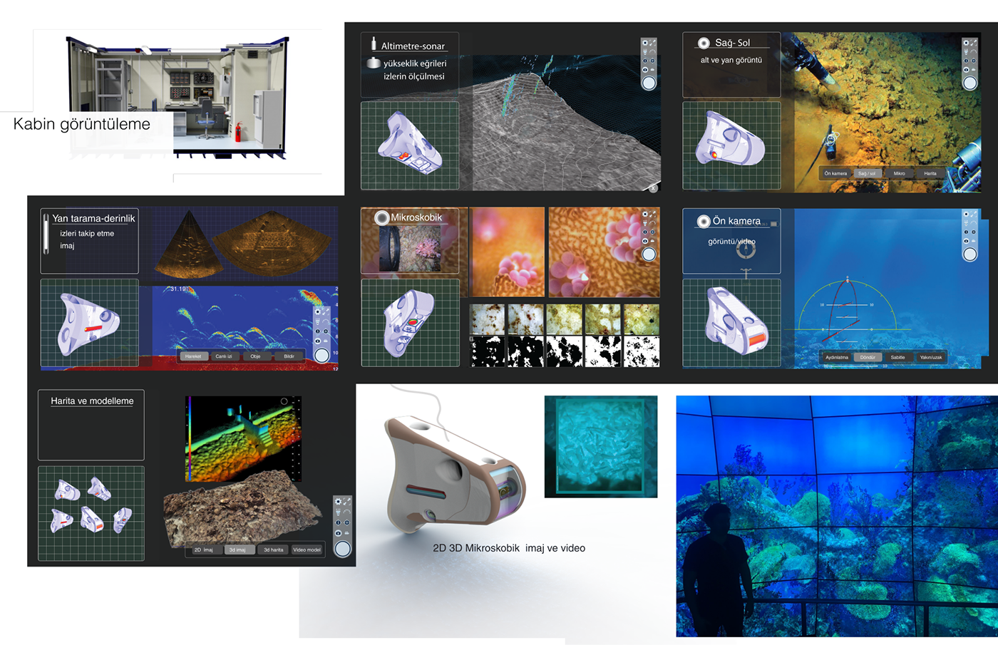 underwater unmanned Imaging microplastics pollution system industrial design  product su altı waste