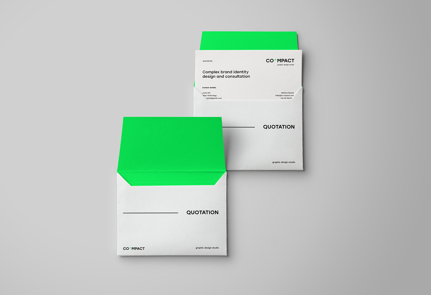 graphic design  motion graphic self brand branding  identity compact studio typography   green neon visual identity
