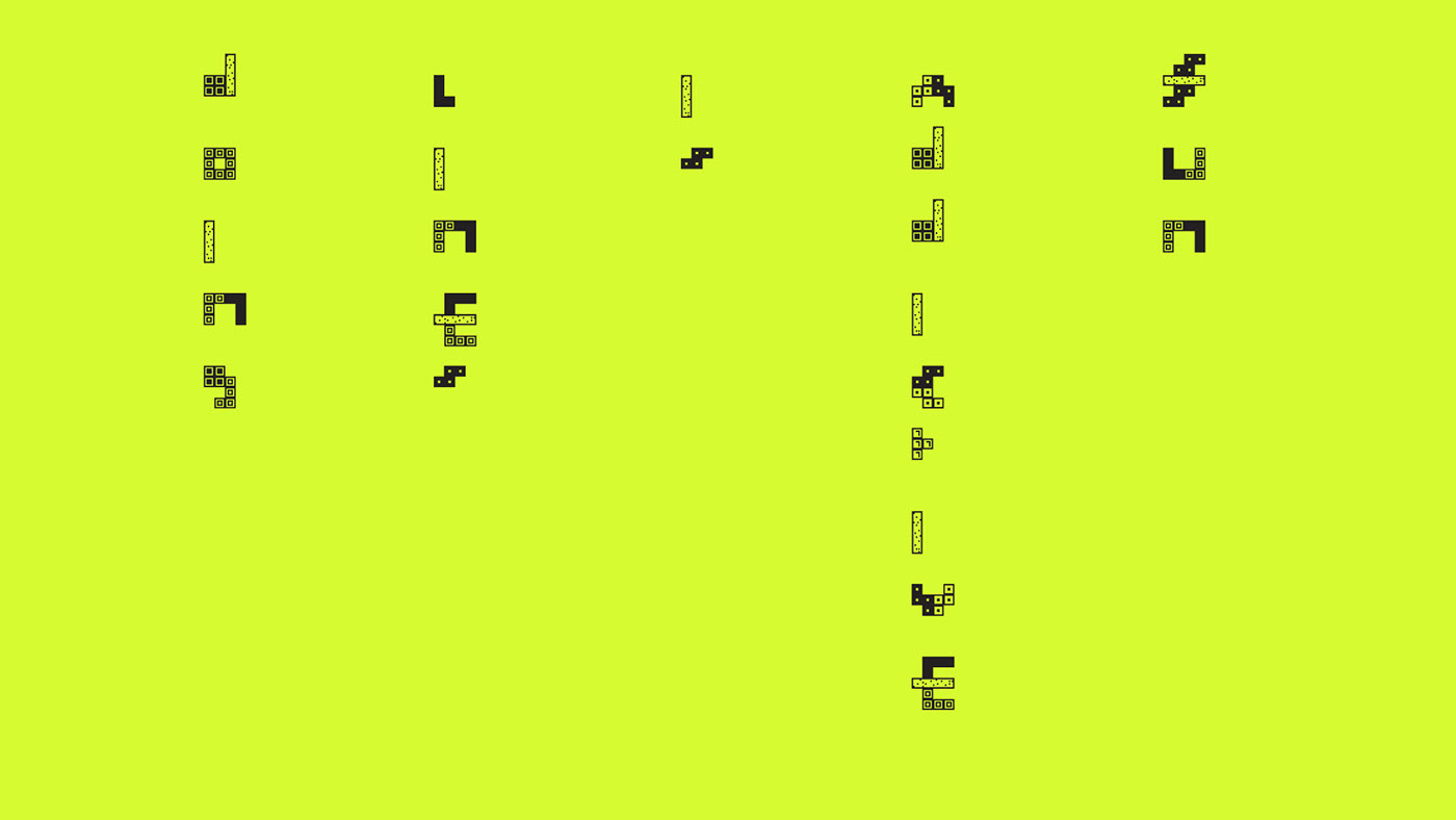 tetris Typeface font experiment