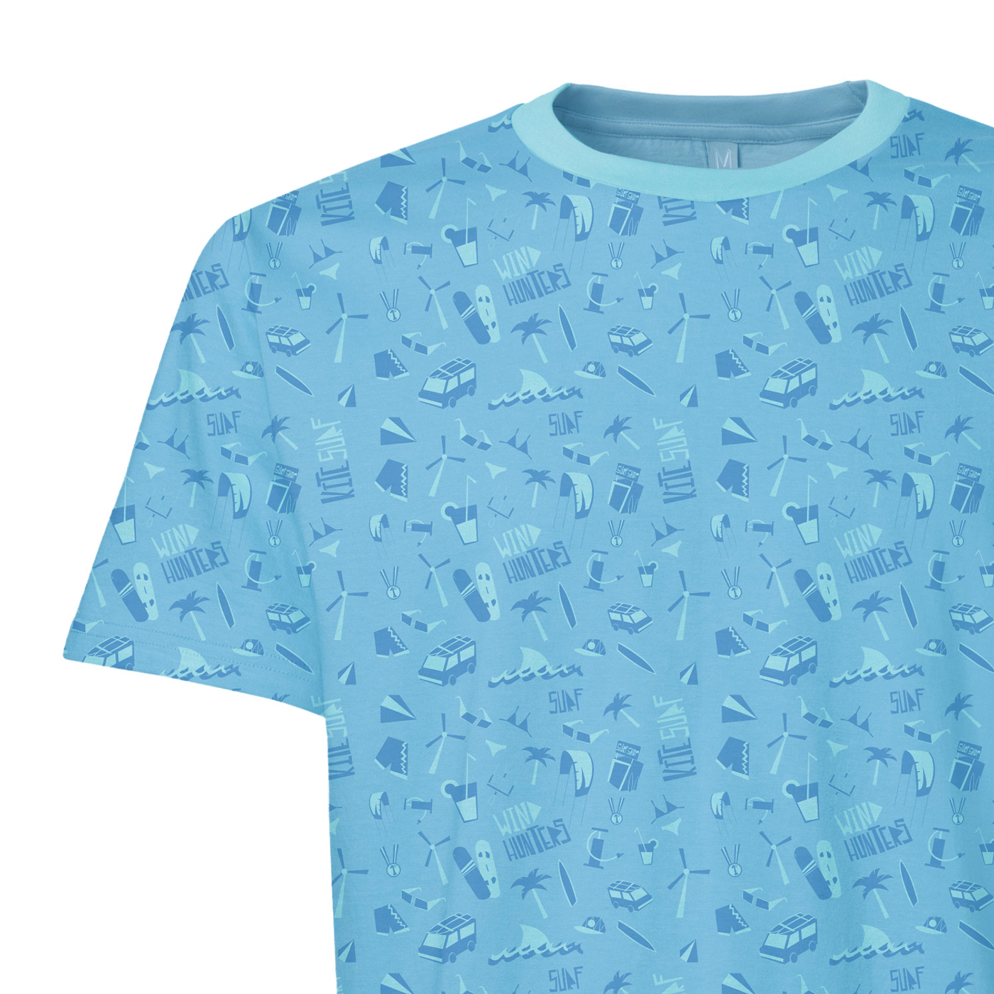happy pattern trama t-shirt vector summer winter friendly Surf FOX Tree 