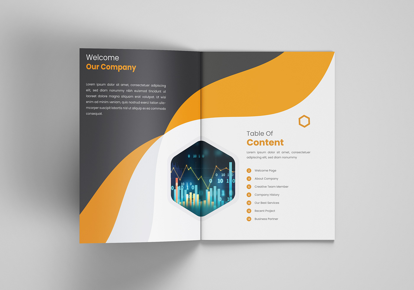 brochure design company profile Company Profile Brochure creative Creative Company Profile free temaplates proffesional Uqniue