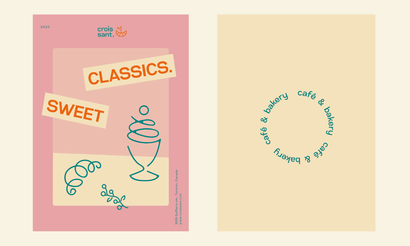 bakery branding  cafe croissant identity logo restaurant Packaging stickers