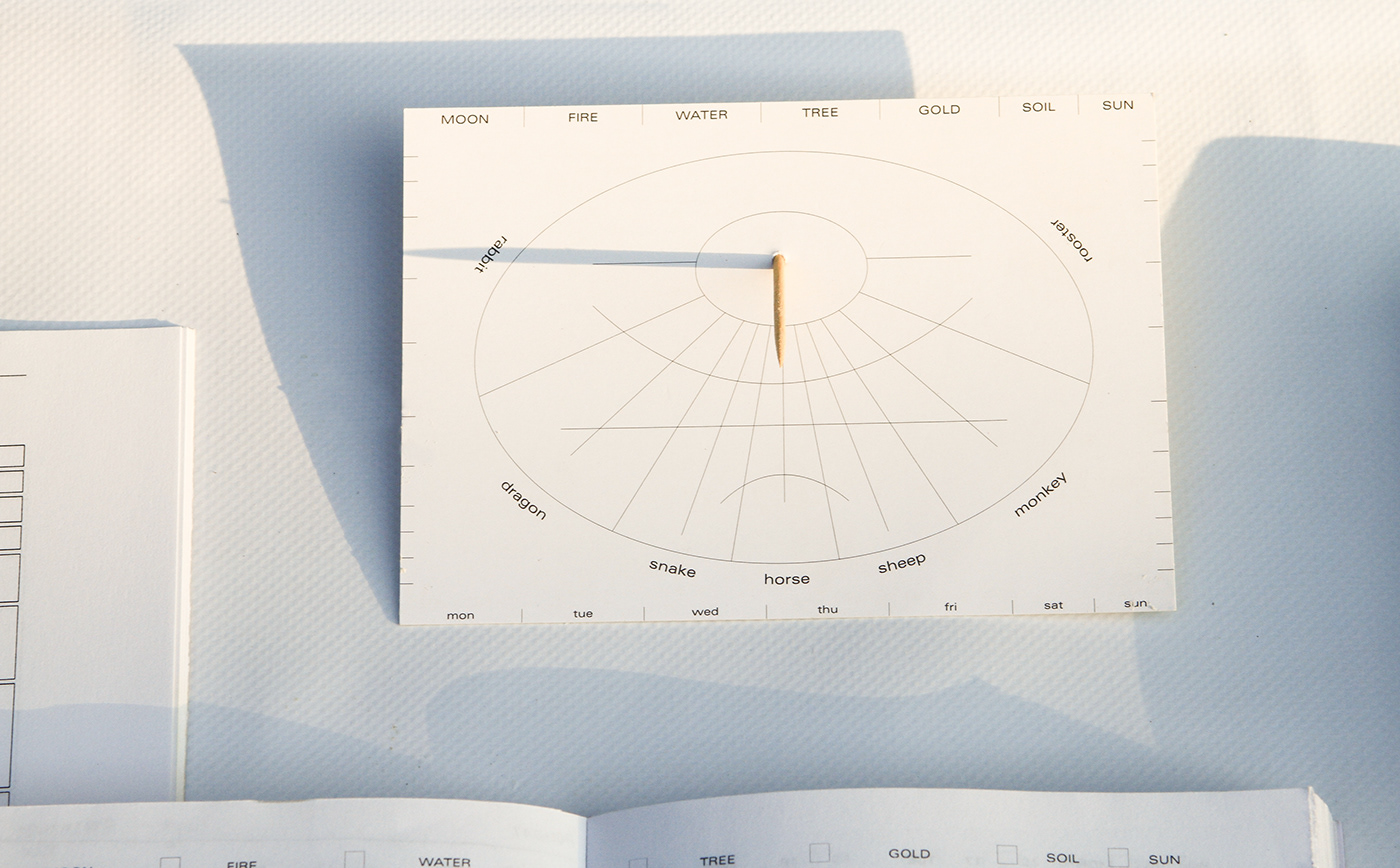 time perception calendar Stationery print design  japan clock time agenda