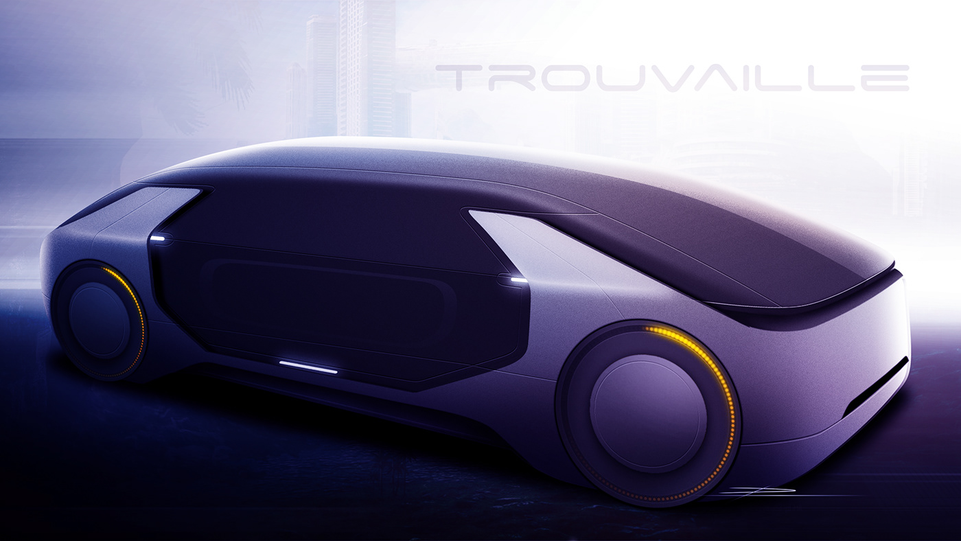 automotive   Autonomous car concept connected digitalart future Self Driving sketch Vehicle