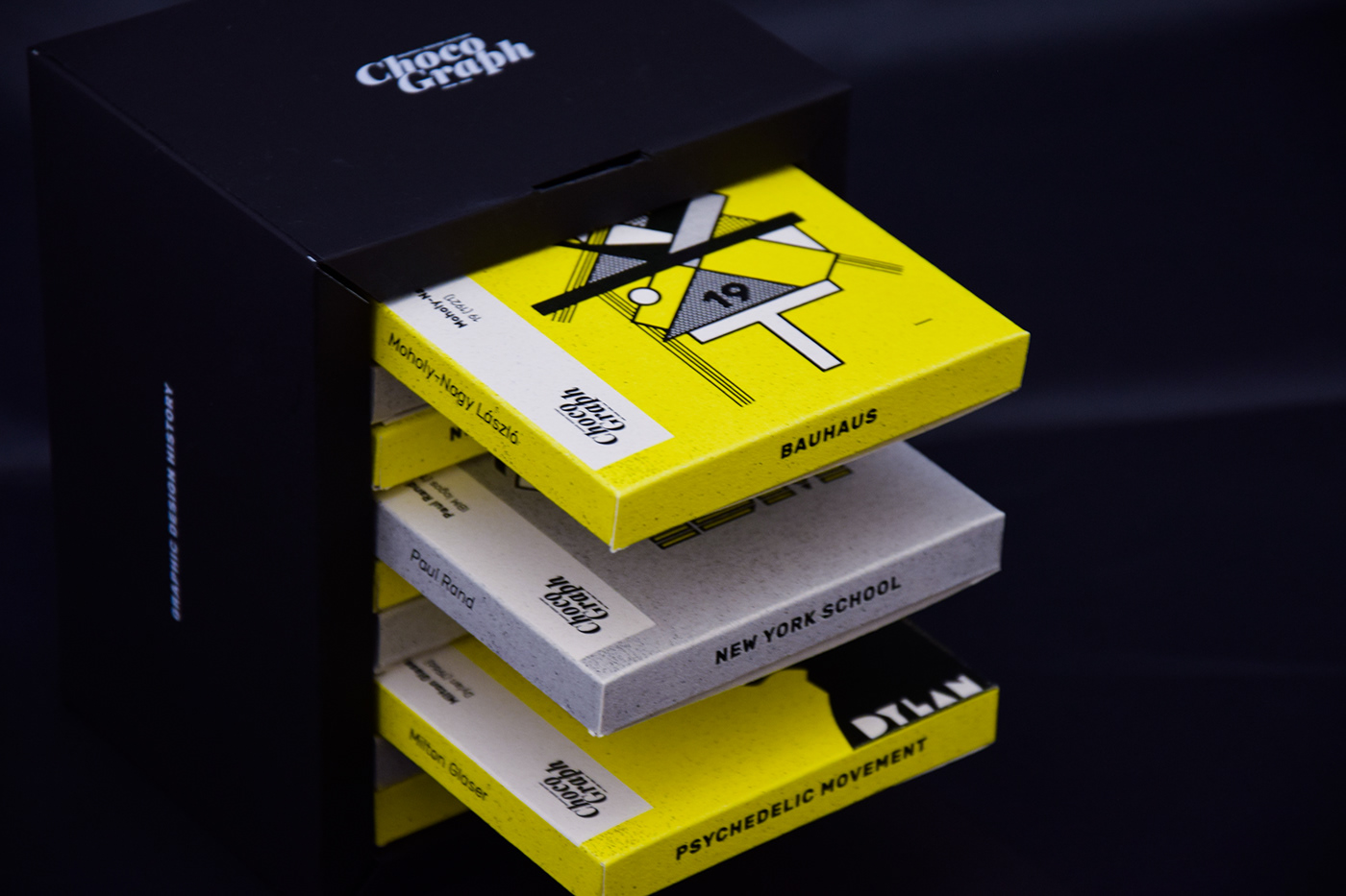 graphic design history bauhaus contemporary chocolate Packaging premium ILLUSTRATION  card