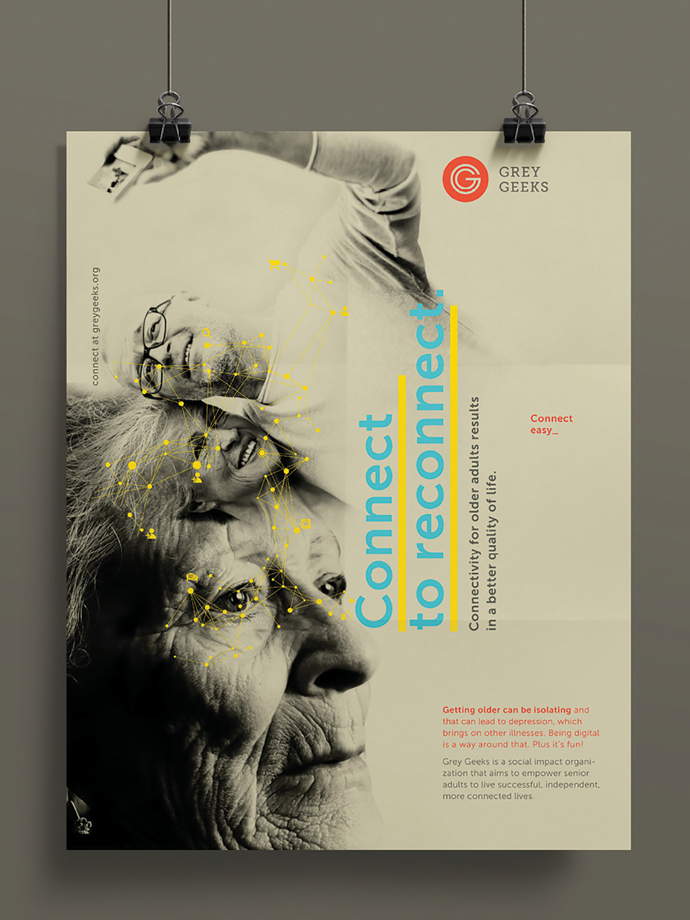 senior service Technology Poster Design
