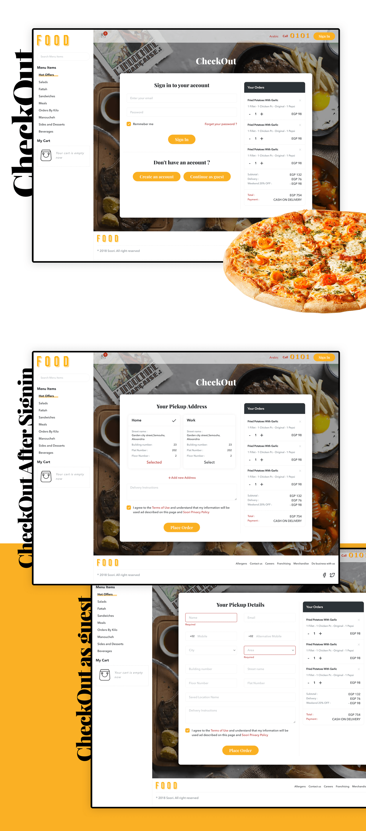 burder drinks Food  online ordering Pizza restaurant sale template