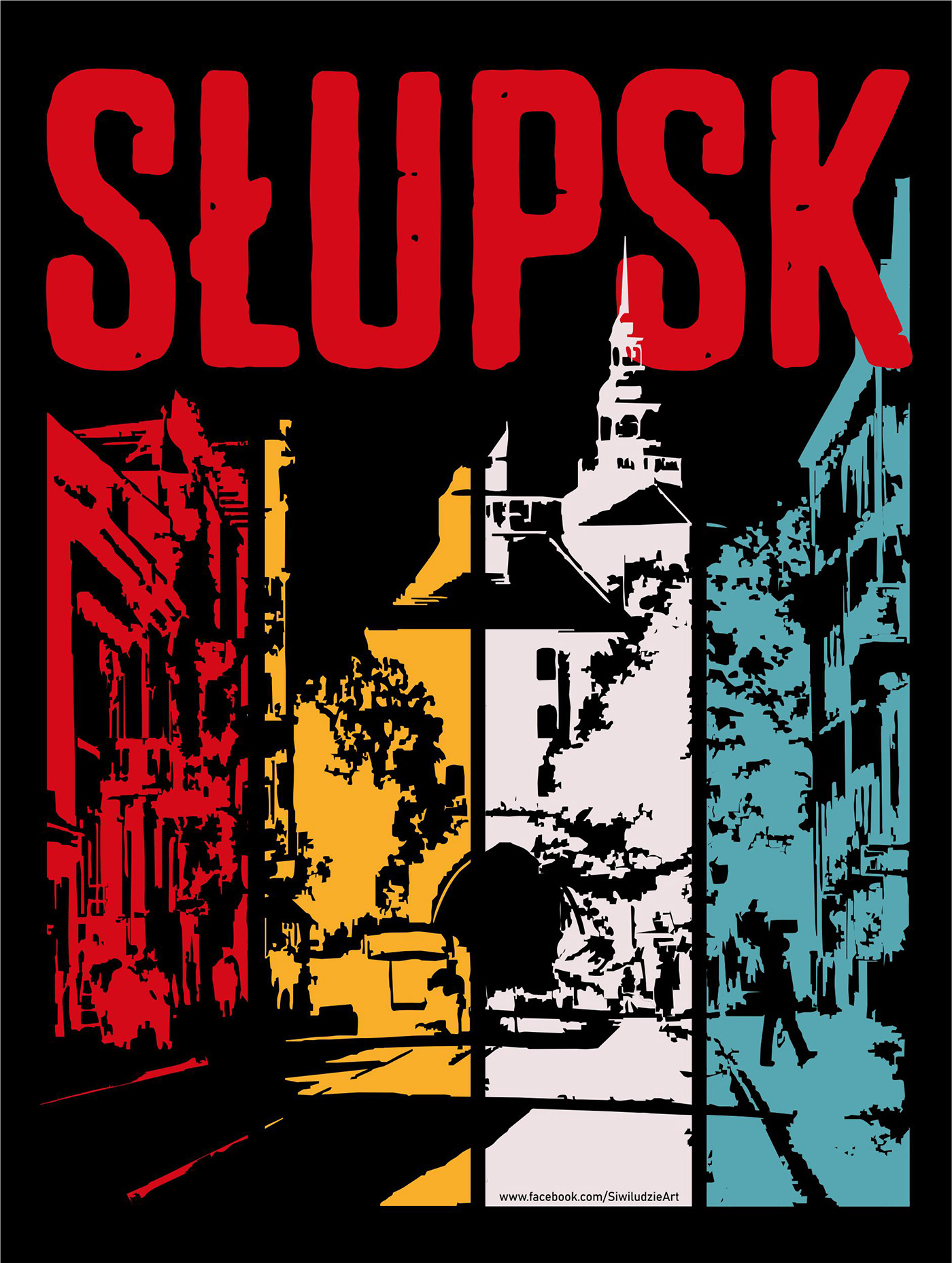Plakat - miasto Słupsk