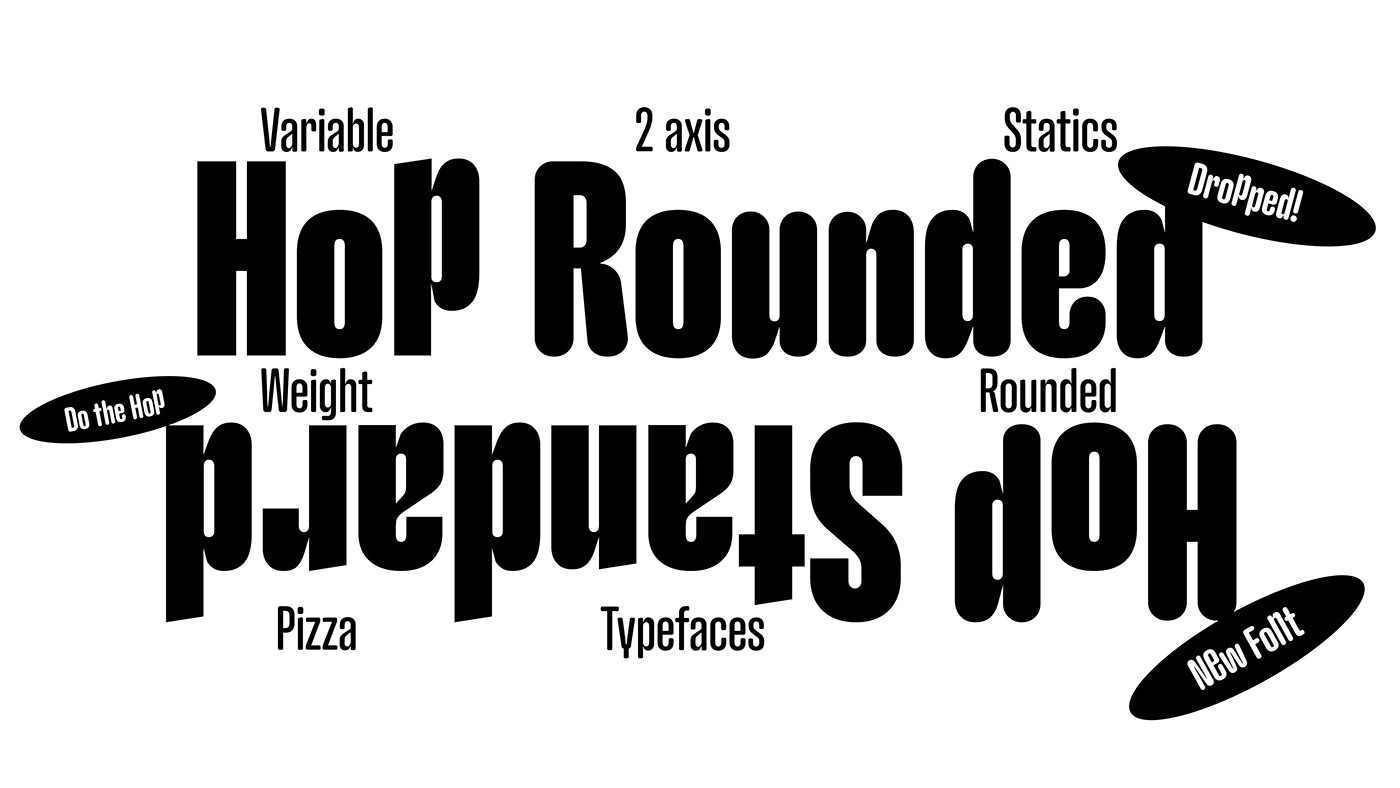 display font font font design font family Rounded Font specimen type design Typeface typography   Variable Font