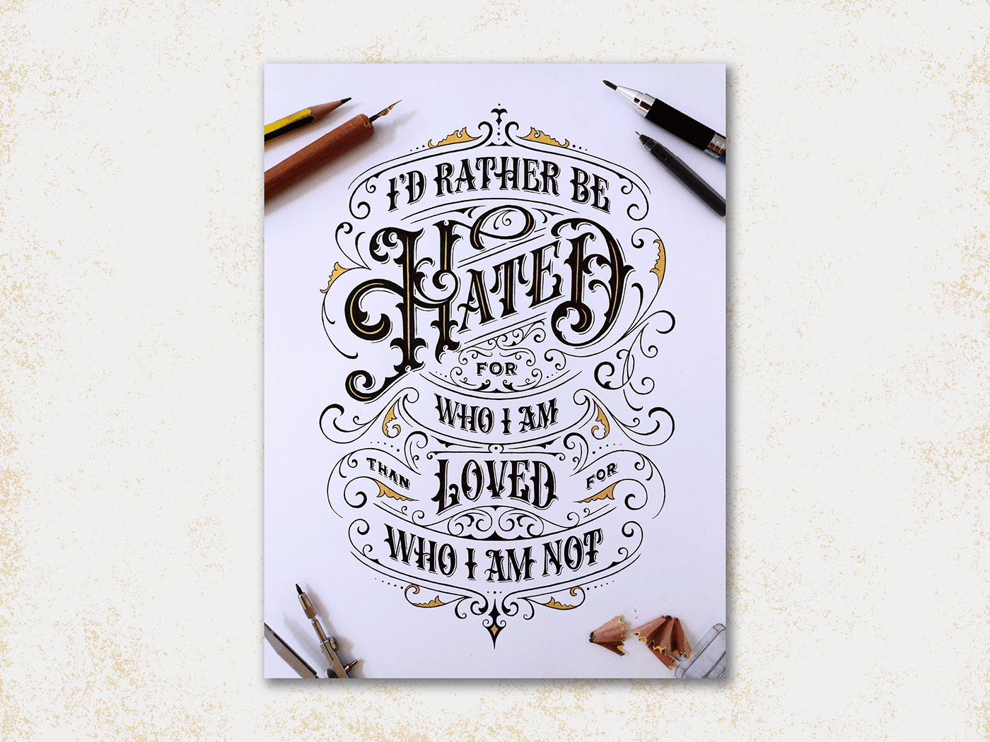 LETTERING vol.4 - Hand-drawn Lettering (part.02) by Andee Nguyen
