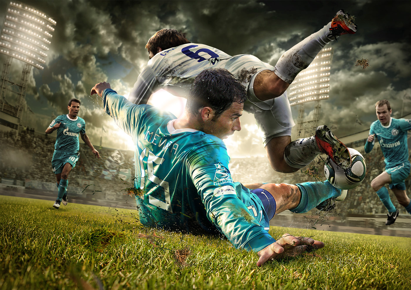 Adobe Portfolio fc zenit football posters Зенит soccer.