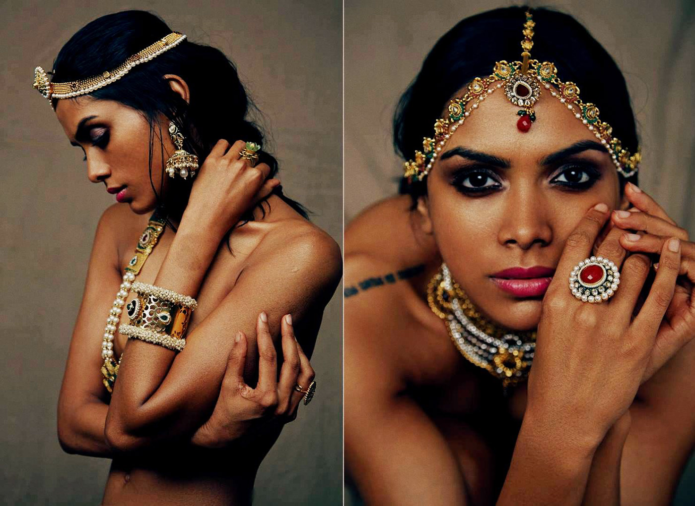 styling jewellery Jewellery styling nude Black Beauty indian jewellery.