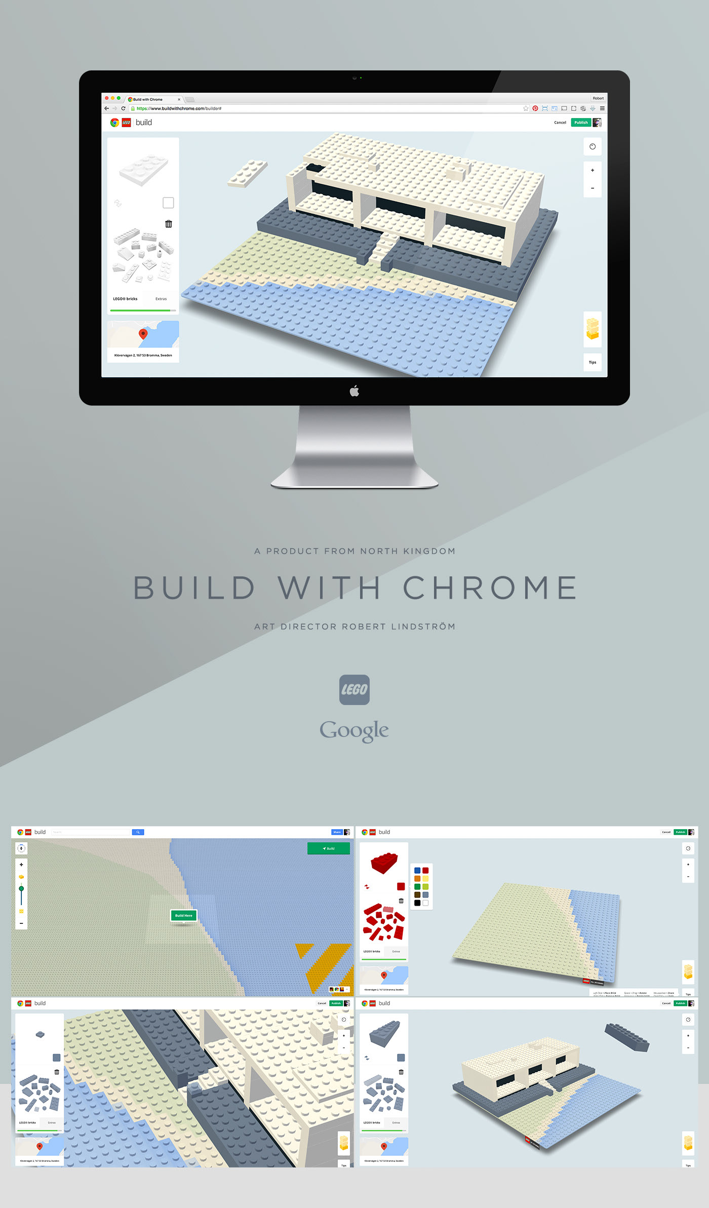 Virtual LEGO Blocks: Build with Chrome, Set on Google Maps