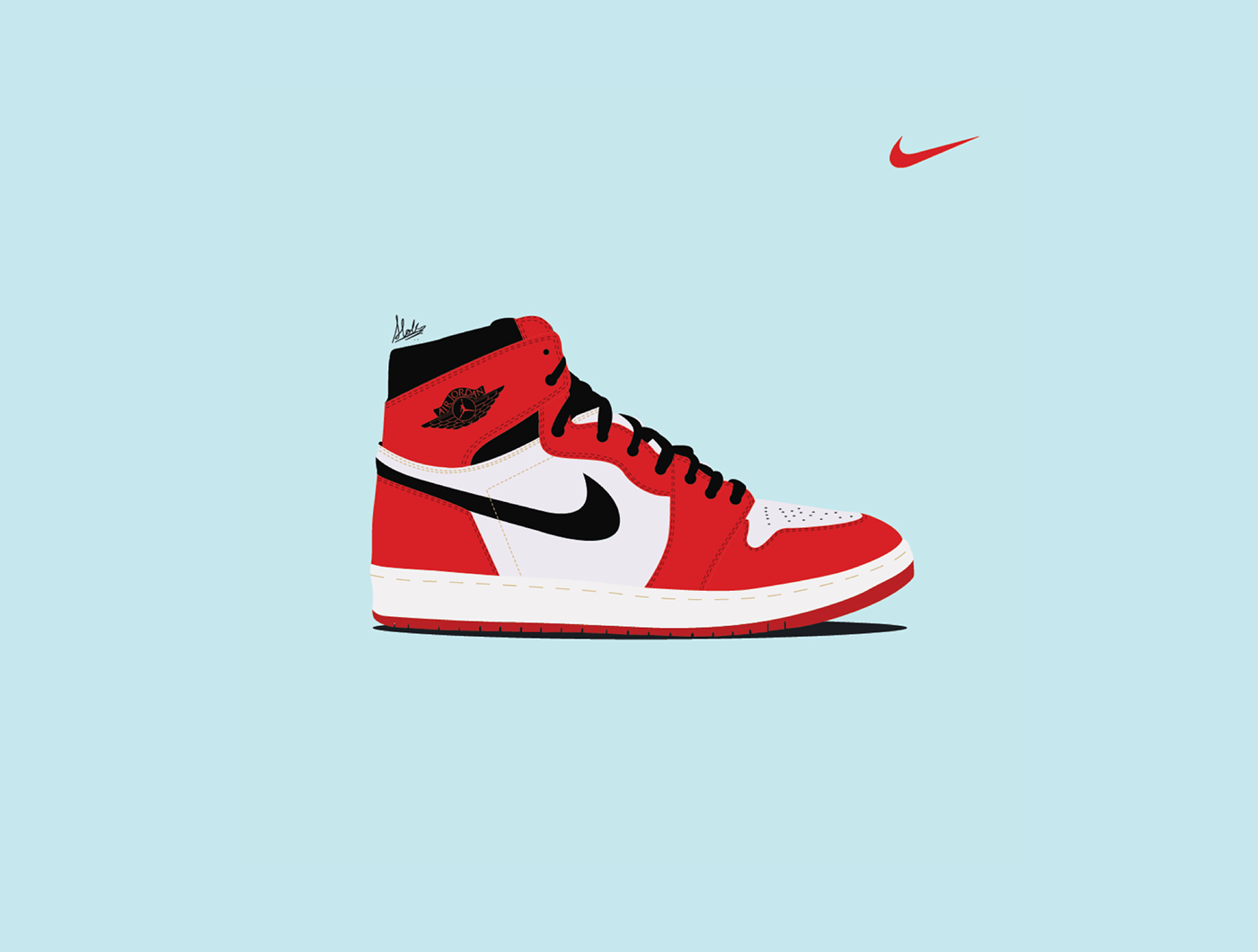 graphic shoes sneakers vector Illustrator adobe sneakerhead Nike kicks.