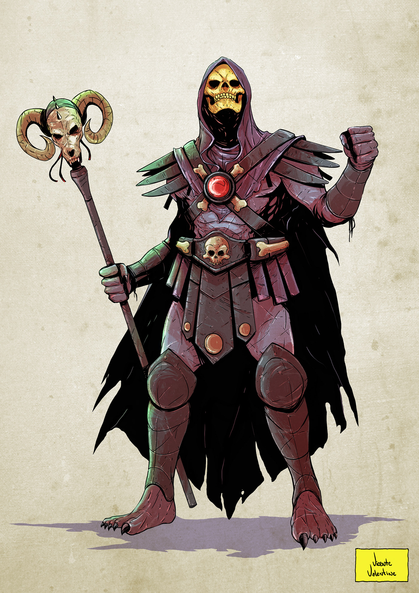 Fan Art skeletor he-man masters of the universe esqueleto mattel Gar/Demon ...