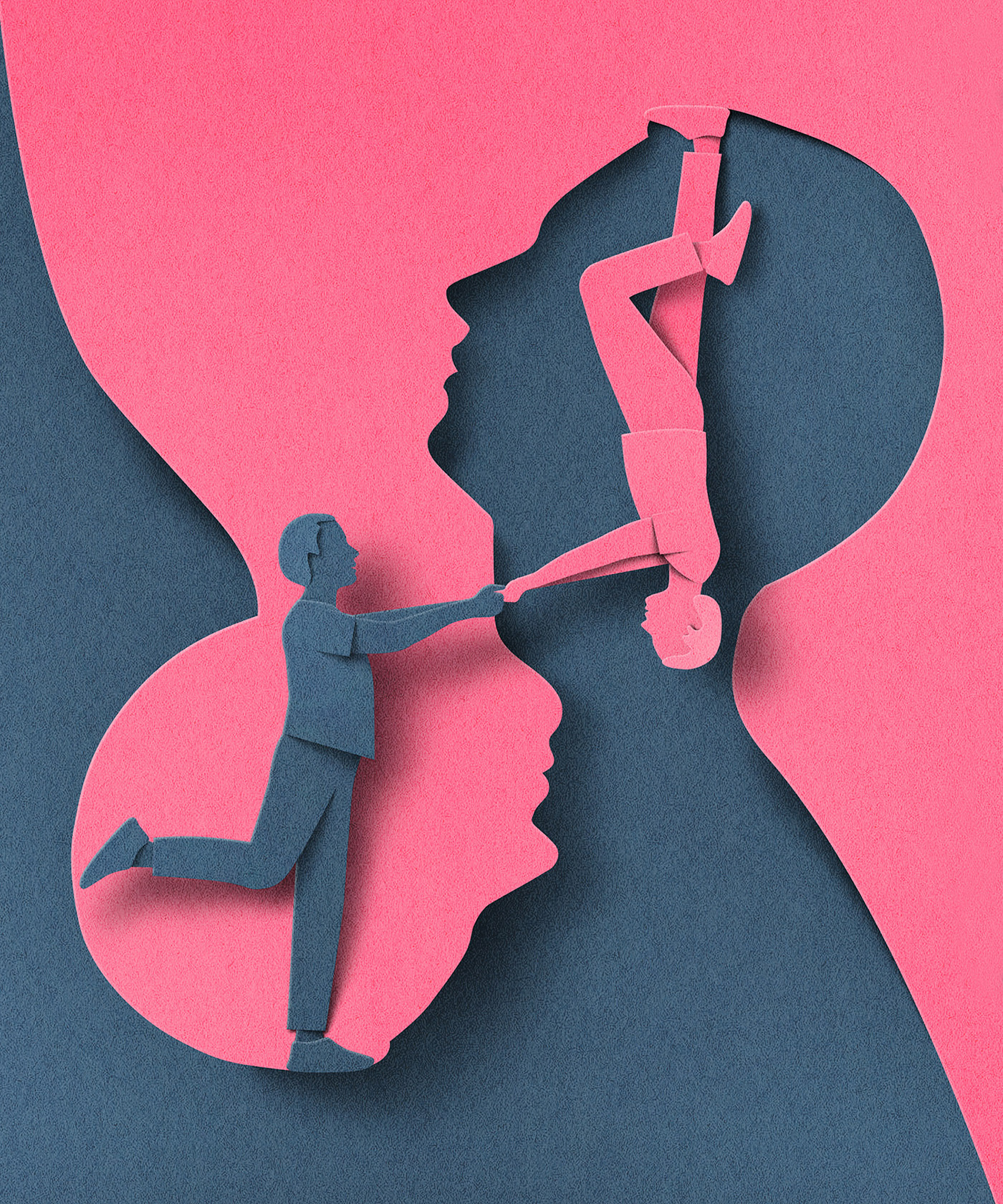 Illustration for Apple Tab Today about dating apps - Editorial illustrations by Eiko Ojala