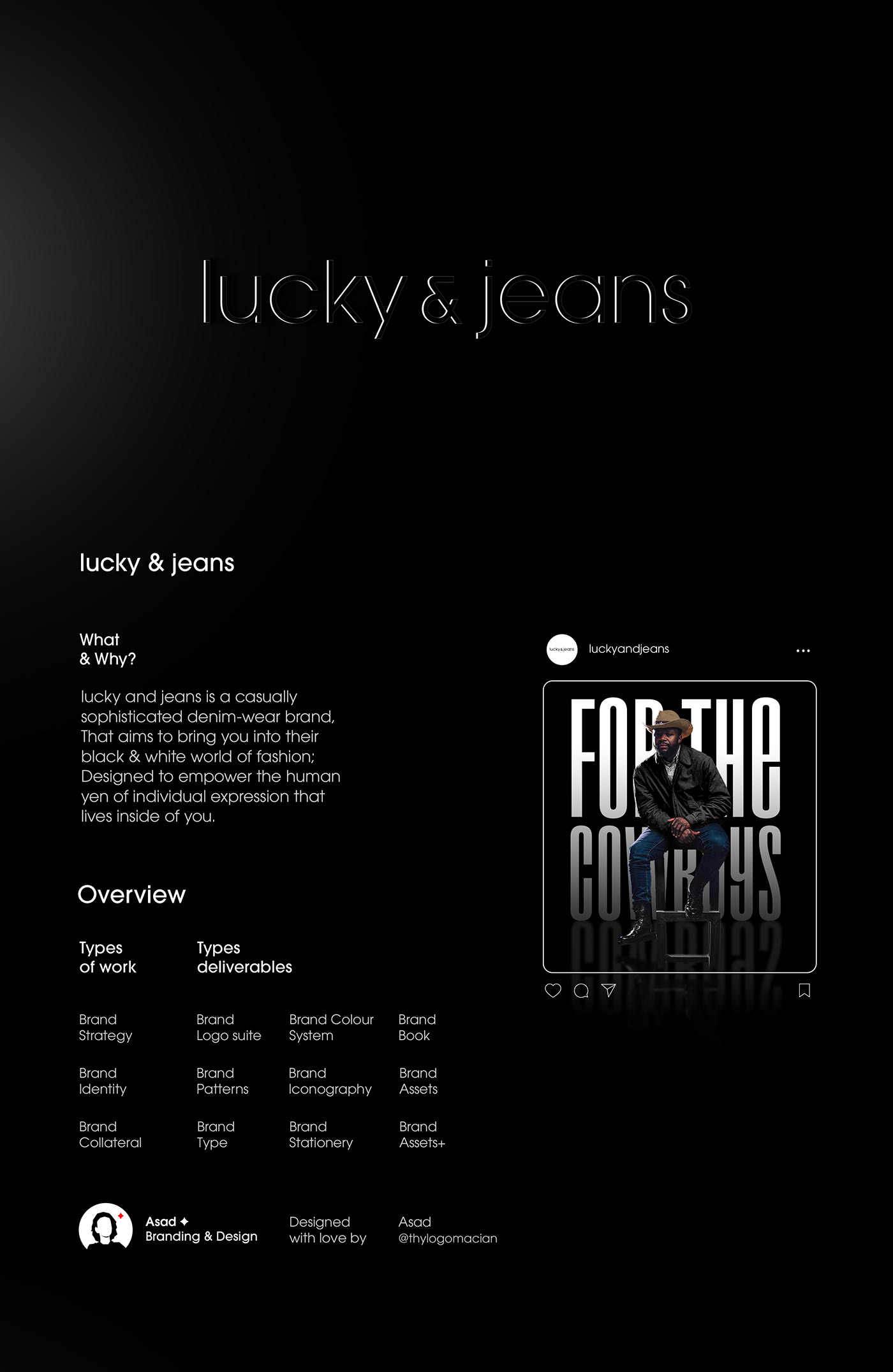 lucky & jeans | casually sophisticated denim wear on Behance