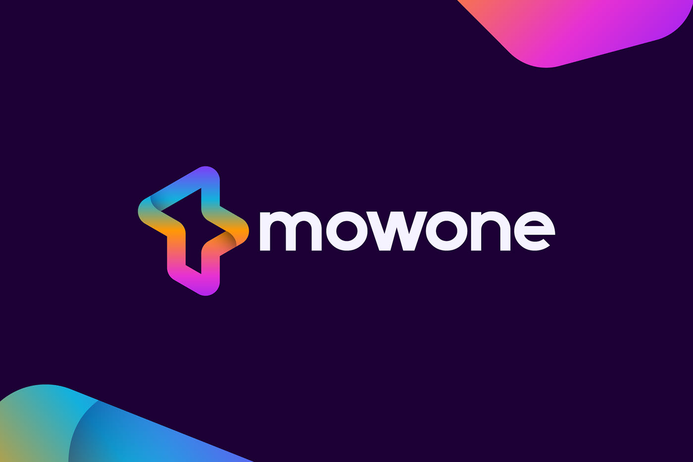 Mowone logo and brand identity design on Behance