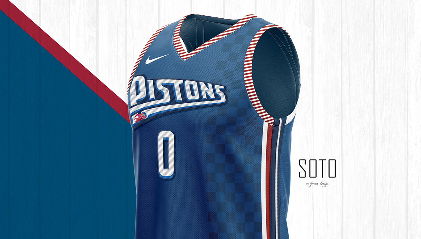 Concept jersey Nike NBA x Detroit Pistons on Behance